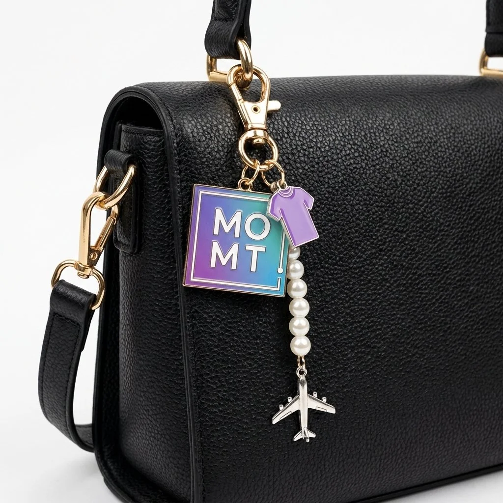 Bag charms are the breakout accessory of the year! MOMT can curate and design bespoke charms that bridge the gap between high-fashion trends and your brand&rsquo;s specific identity. 👛