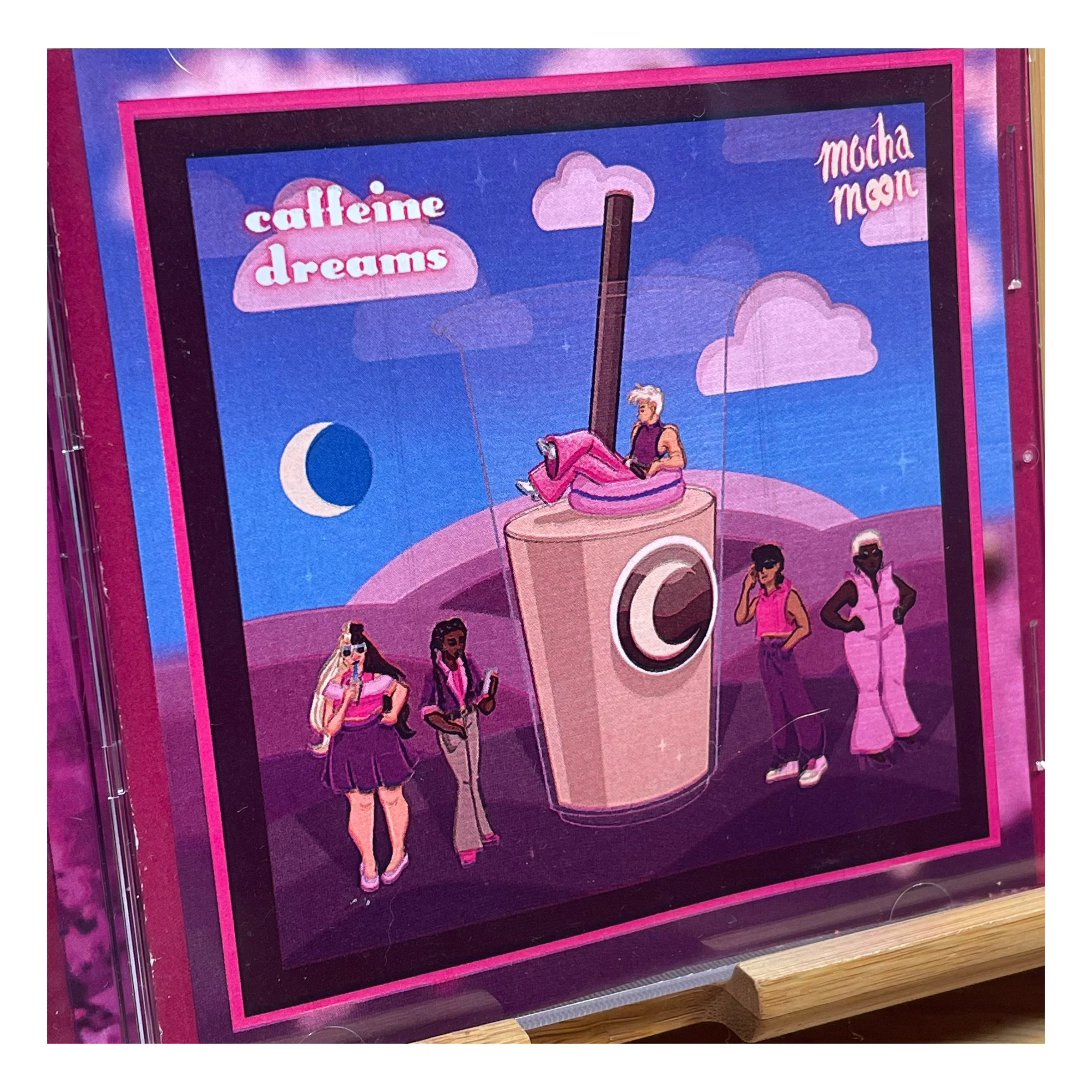 Mocha Moon Caffeine Dreams Mock CD Cover
