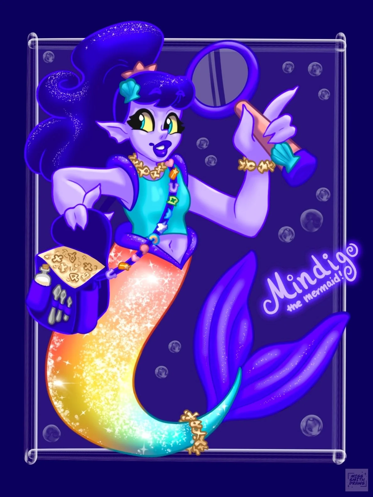 Mindigo the Mermaid Character Design