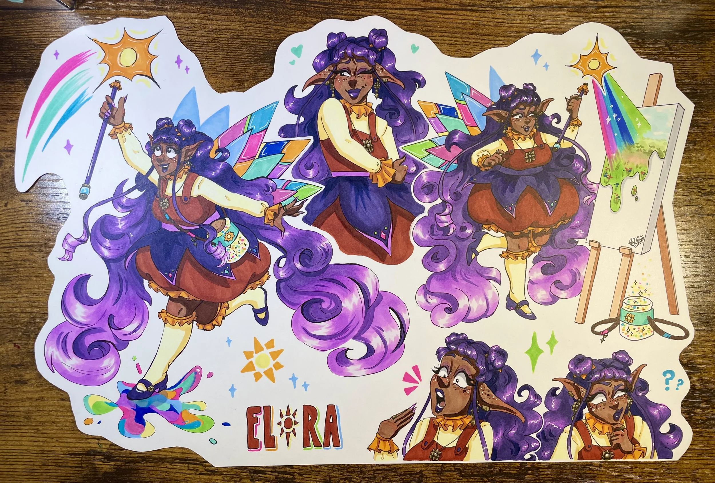 Sun Fairy Character Design