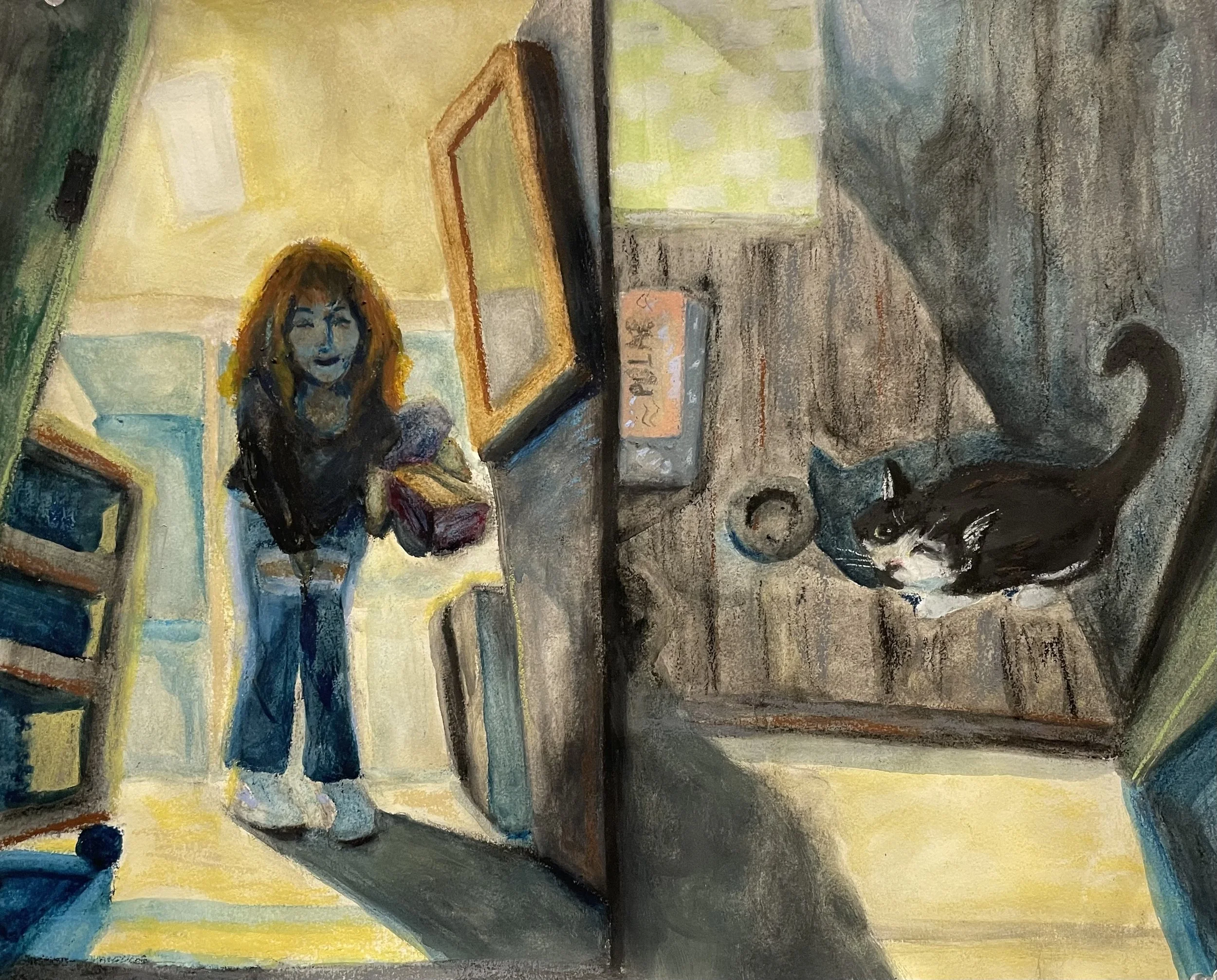 Self-Portrait with Pixie 2/3