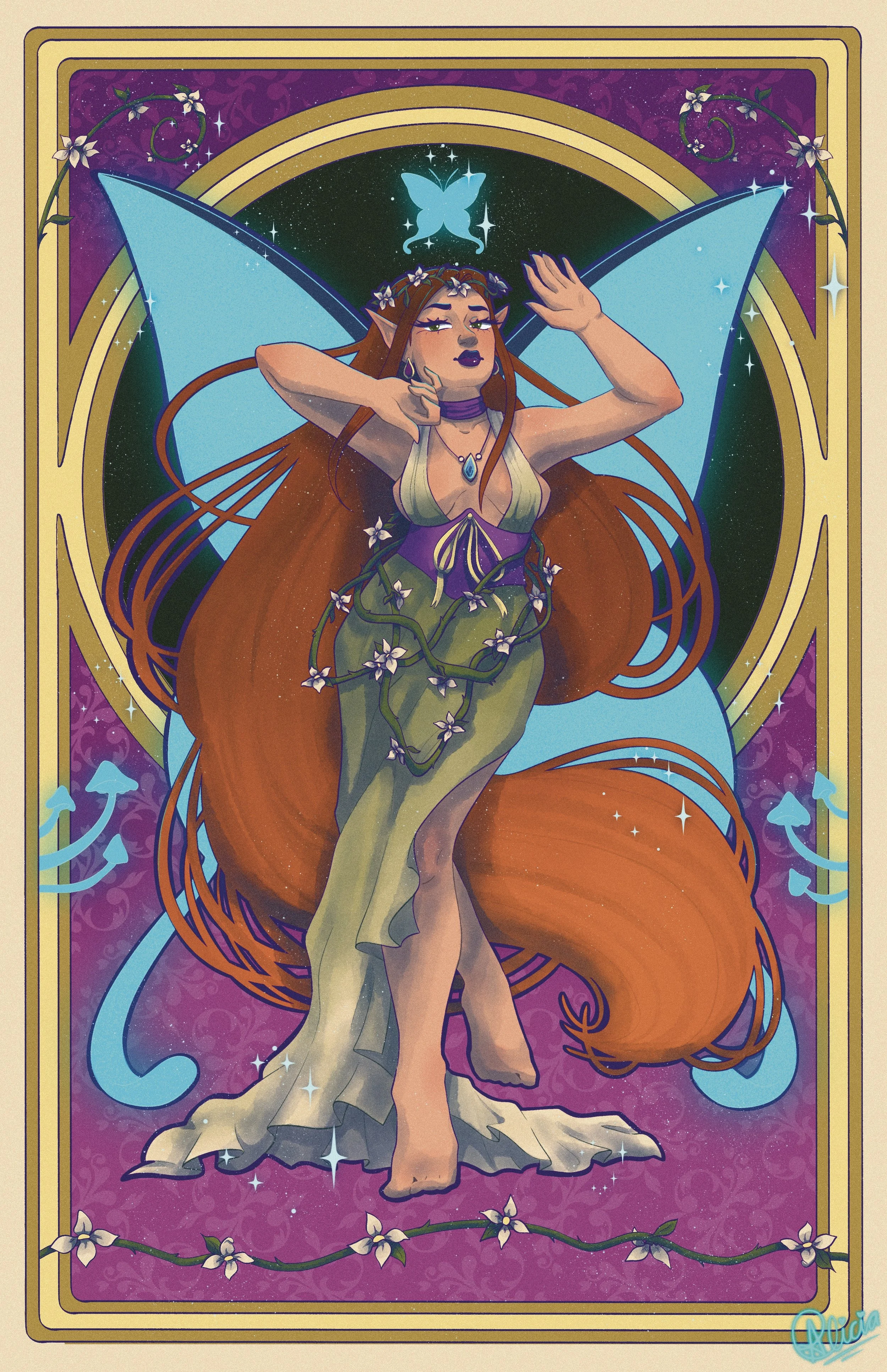 Magical Blue Butterfly Dance