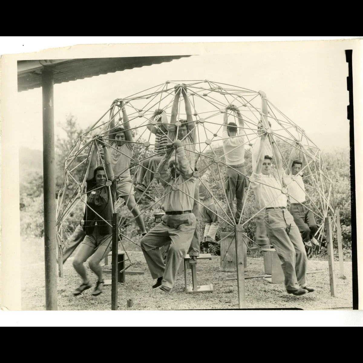 BMC165_NCSA_BMCProject_MasatoNakagawa_BuckminsterFuller_HangingOnDome 001_1949.jpg