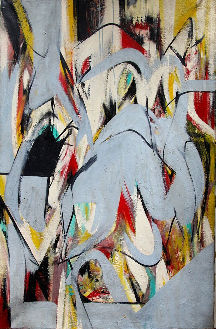 Ray Spillenger, ca. 1951-1954, Untitled [Composition: Gray and White]