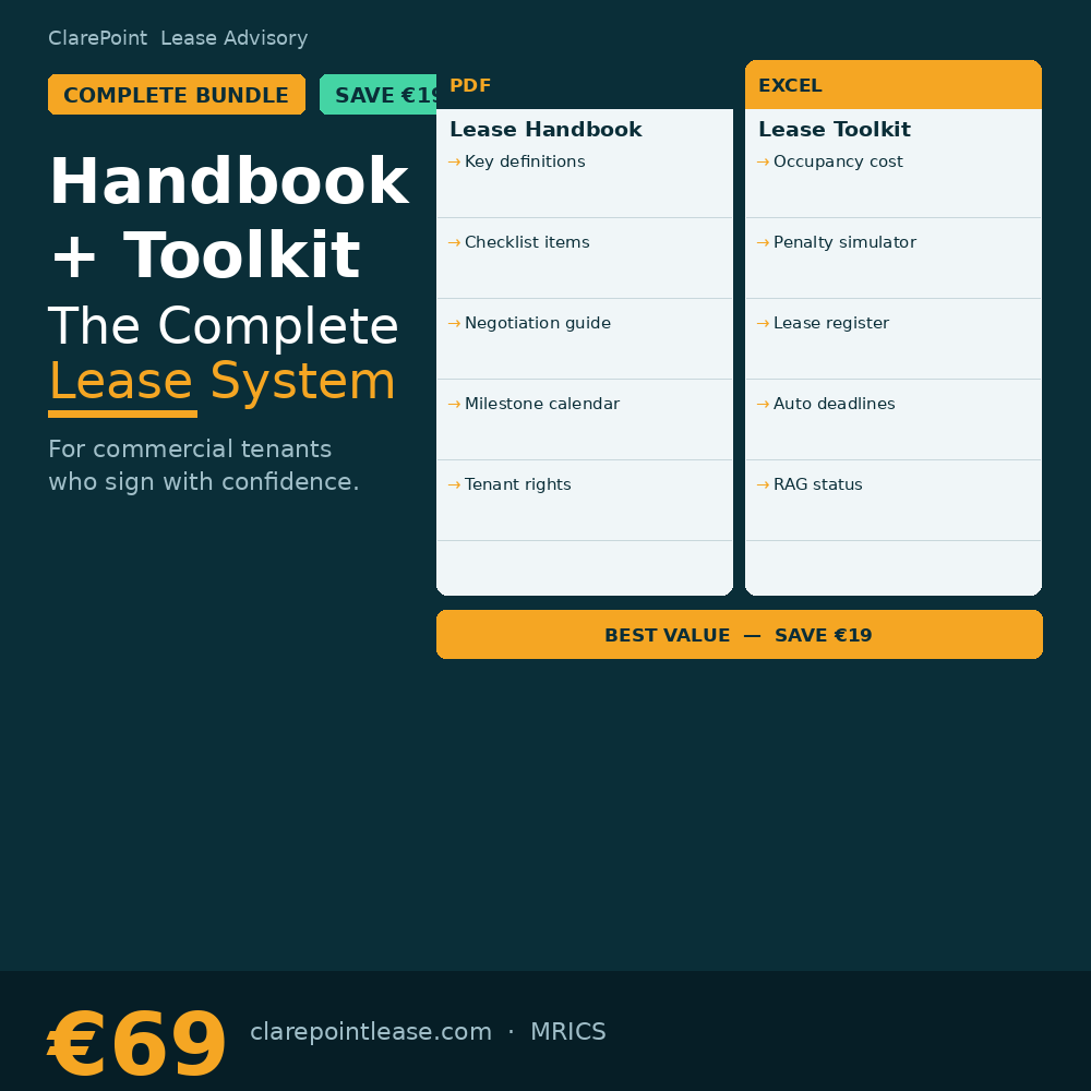 Complete Commercial Tenant Lease Bundle