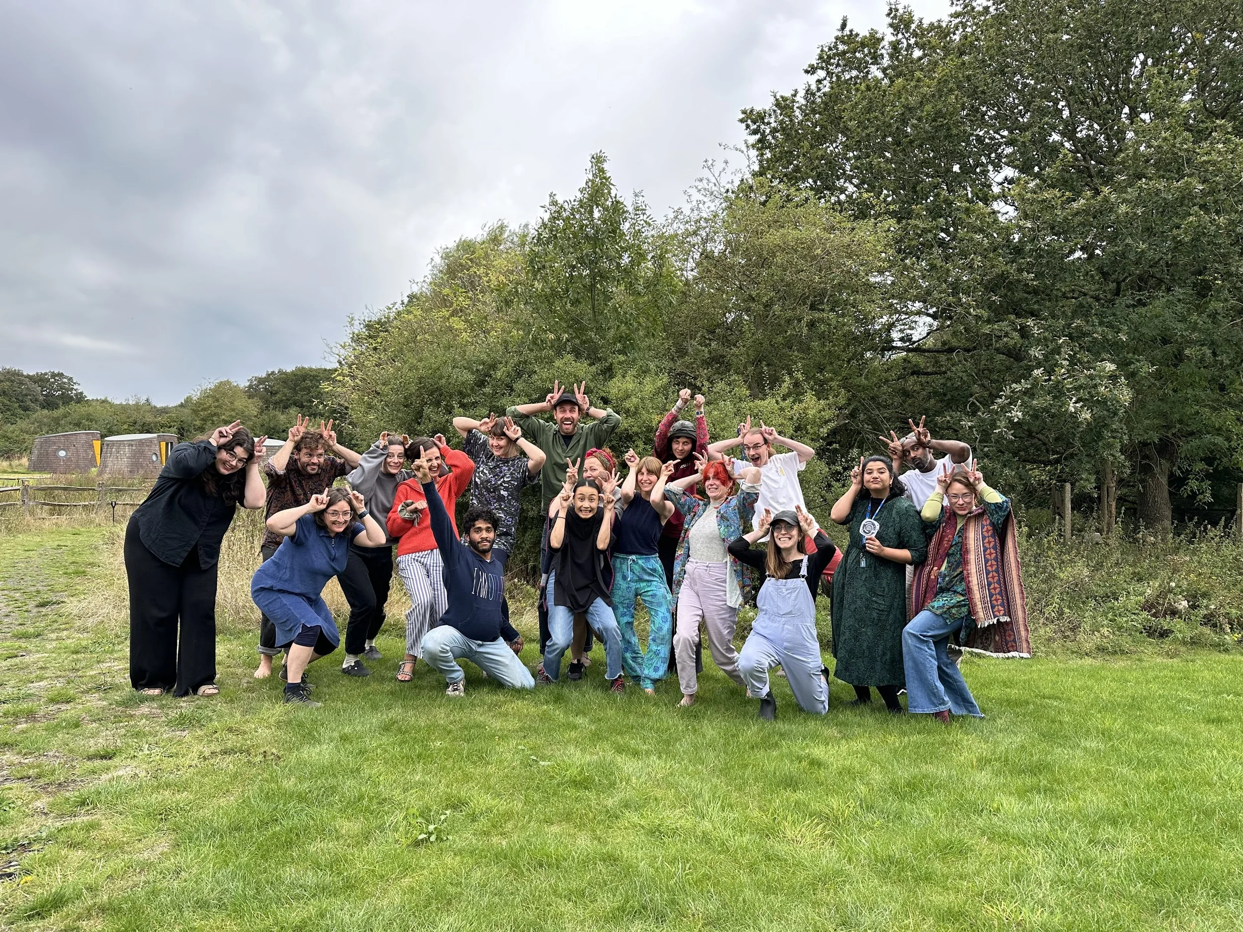 Huddle-up 2024 - Huddlecraft Collective group photo as snails
