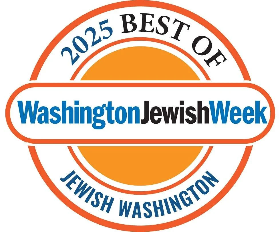 Badge indicating the 2025 best of Washington Jewish Week in Jewish Washington.