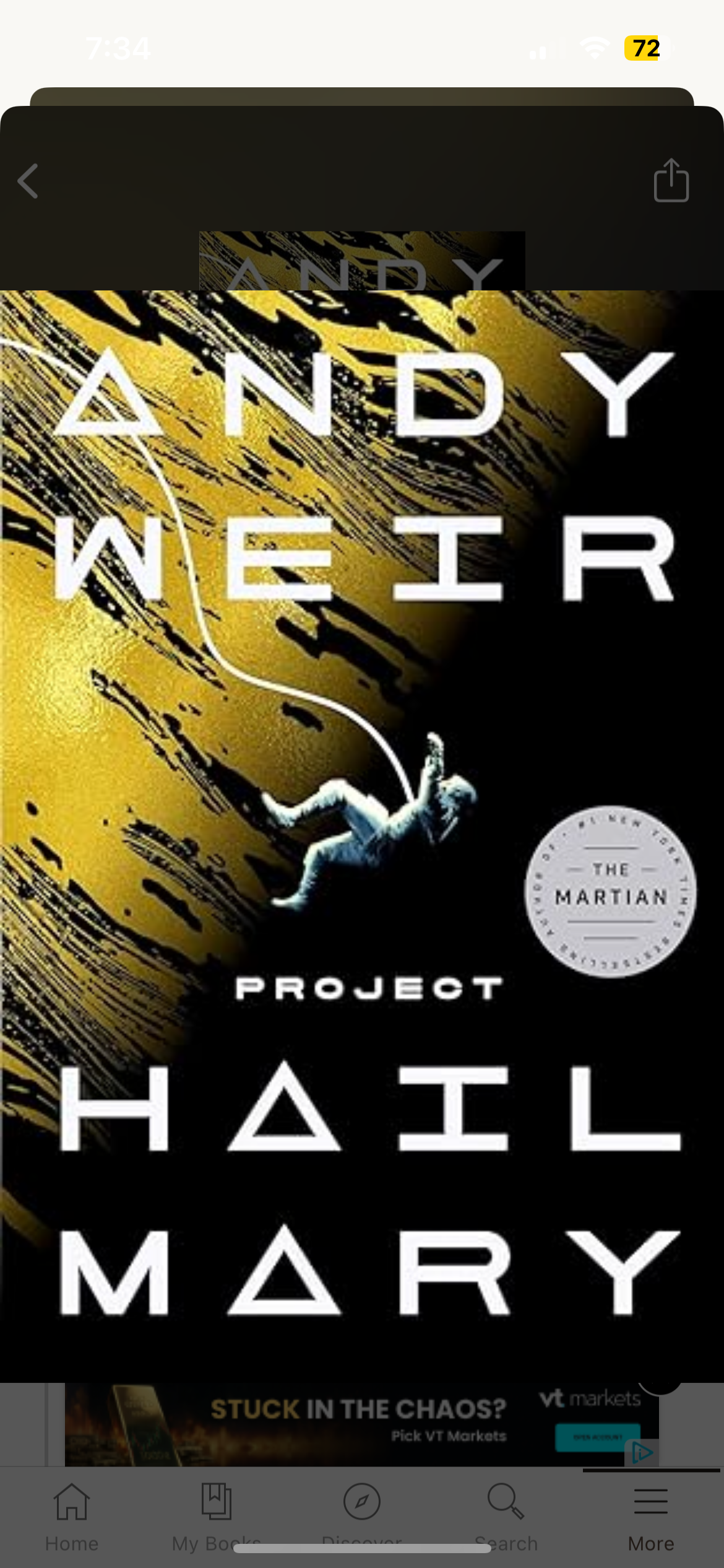Project Hail Mary Book Cover