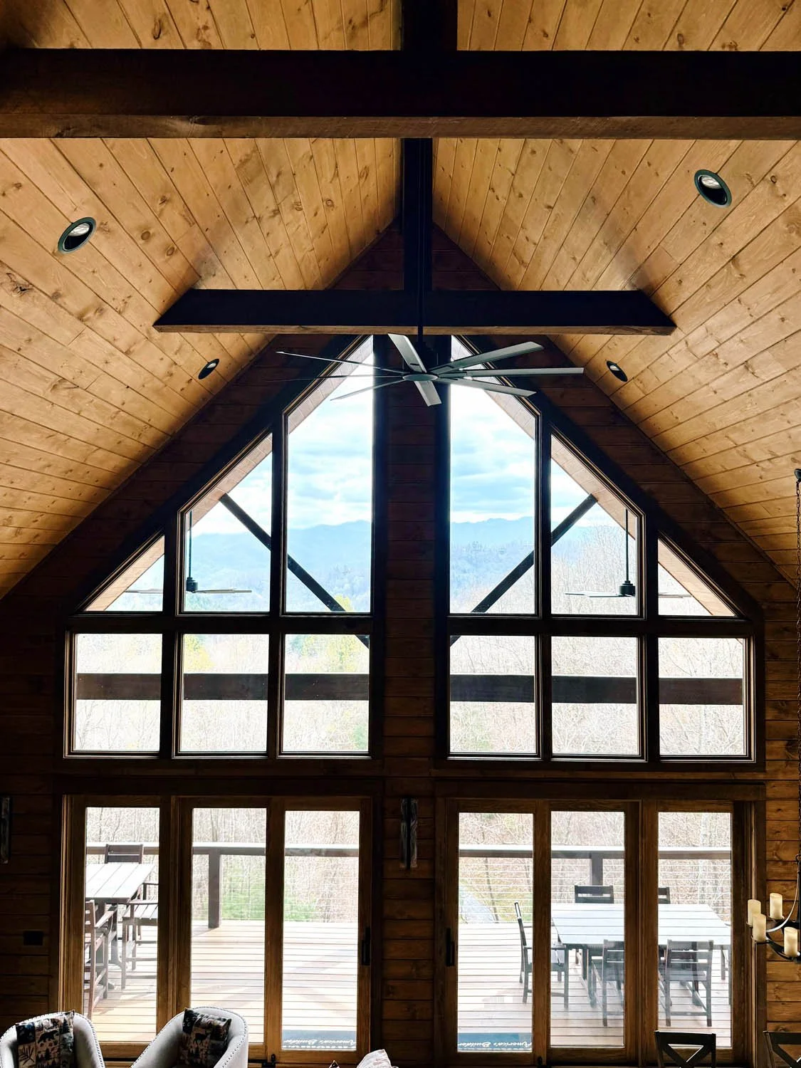 A frame windows high ceiling - Mountain Ridge Custom Builders