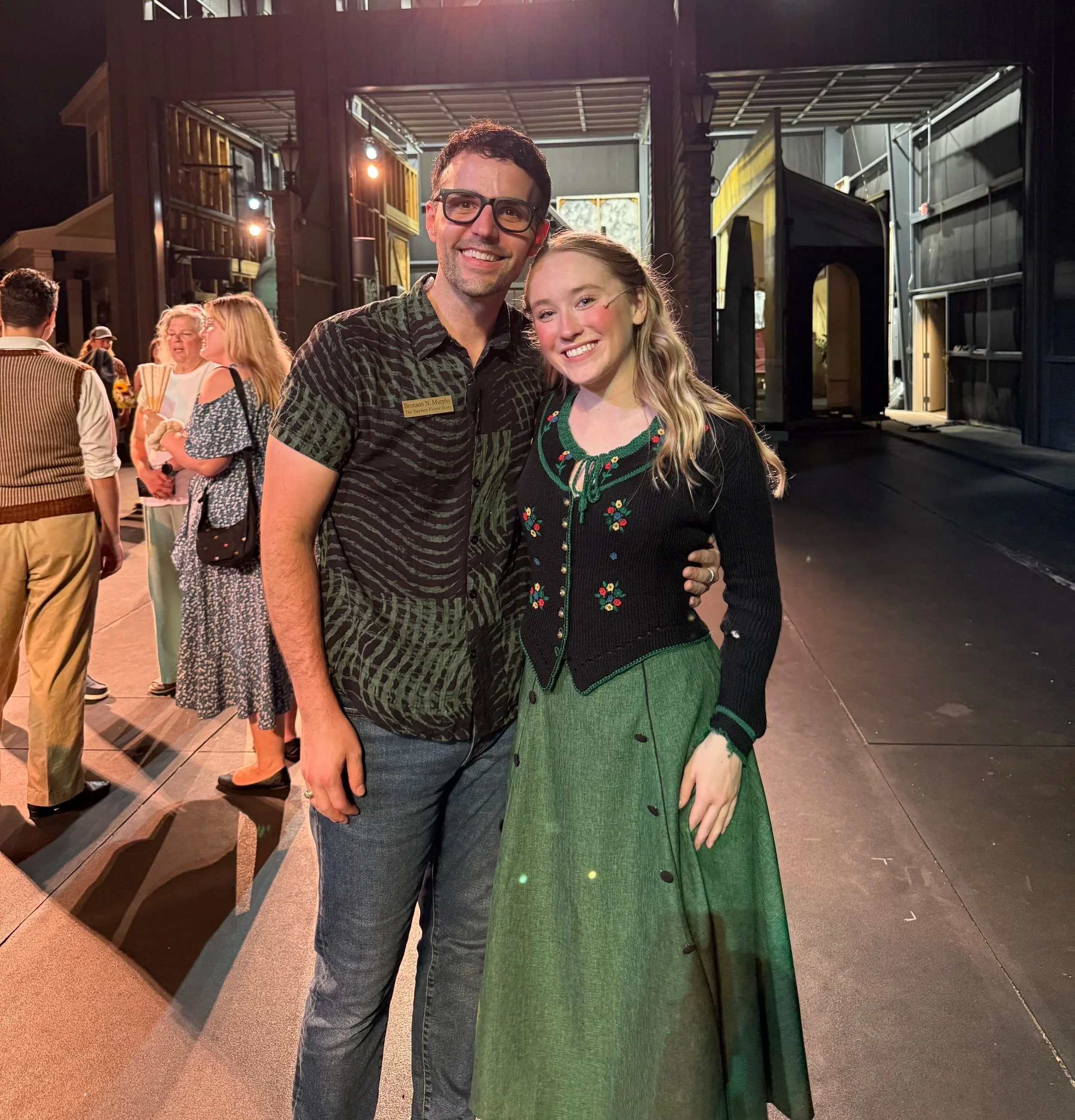 Hannah Kobayashi & Bronson Norris Murphy, the director of Sound of Music at the Stephen Foster Story