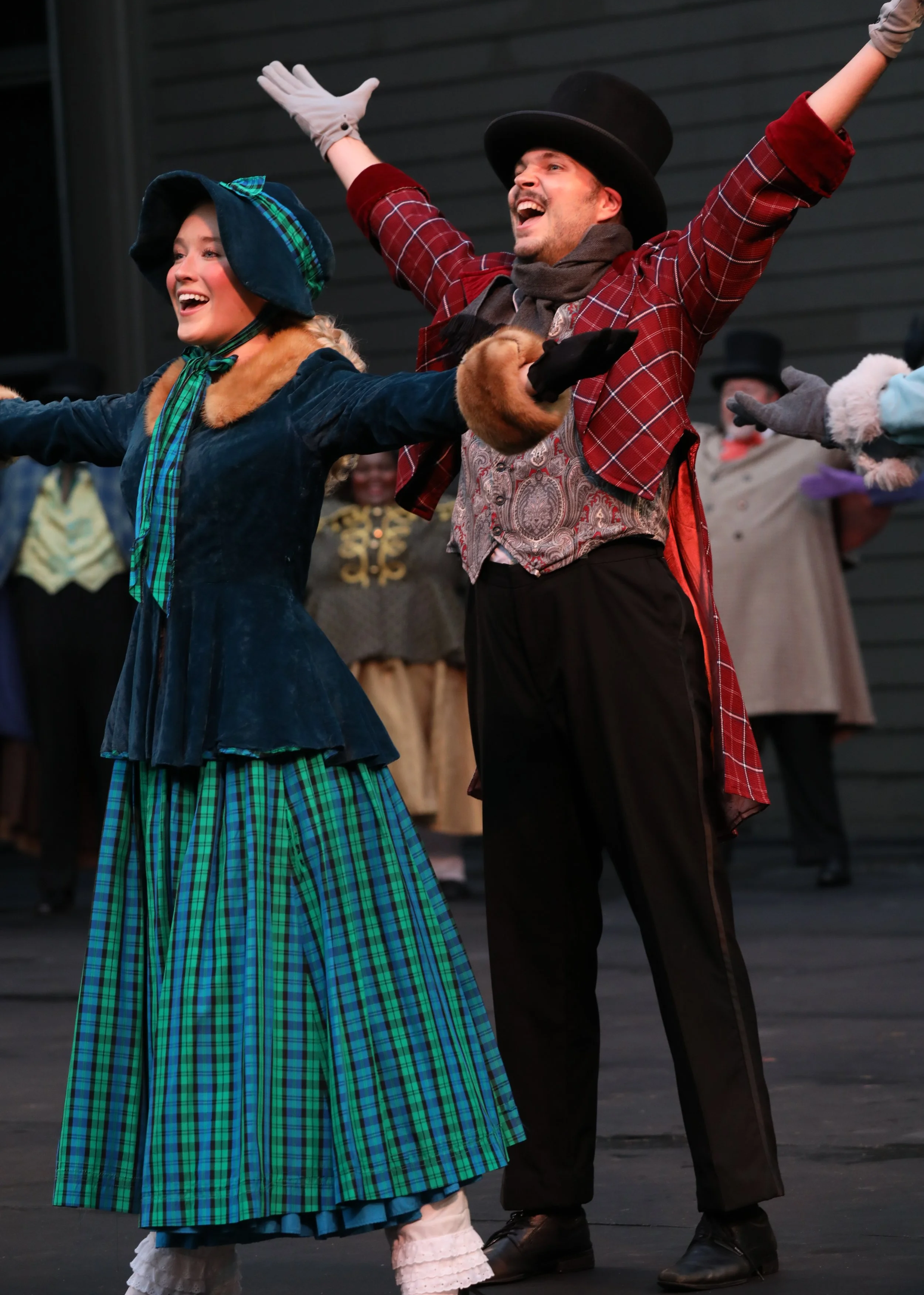 Hannah Kobayashi in the ensemble of The Stephen Foster Story