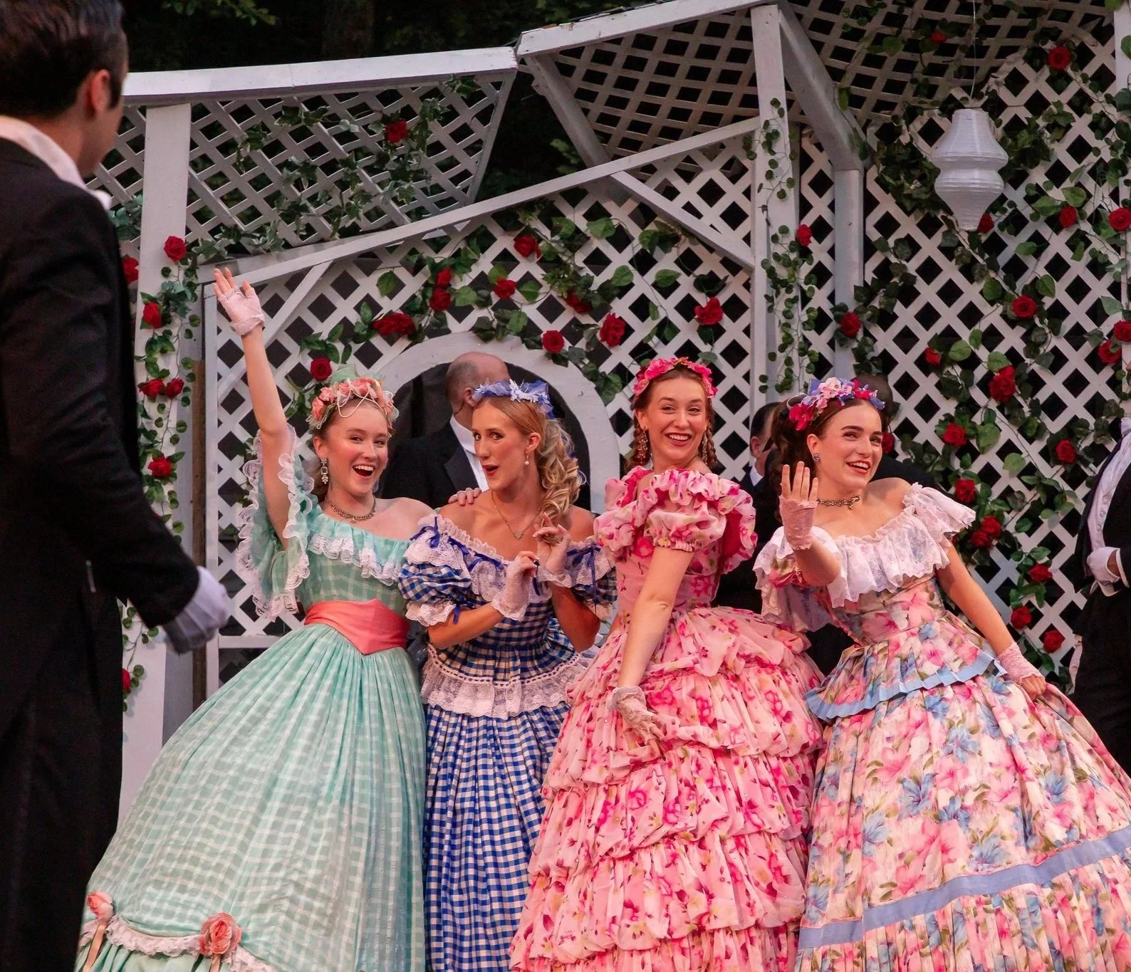 Hannah Kobayashi in the ensemble of The Stephen Foster Story