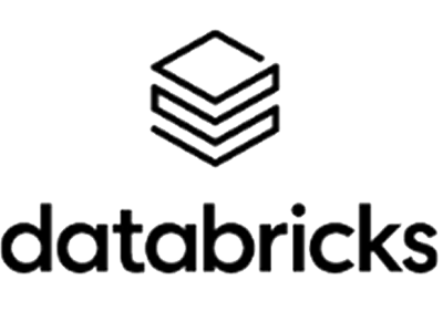 Databricks logo with three stacked lines above the word 'databricks'
