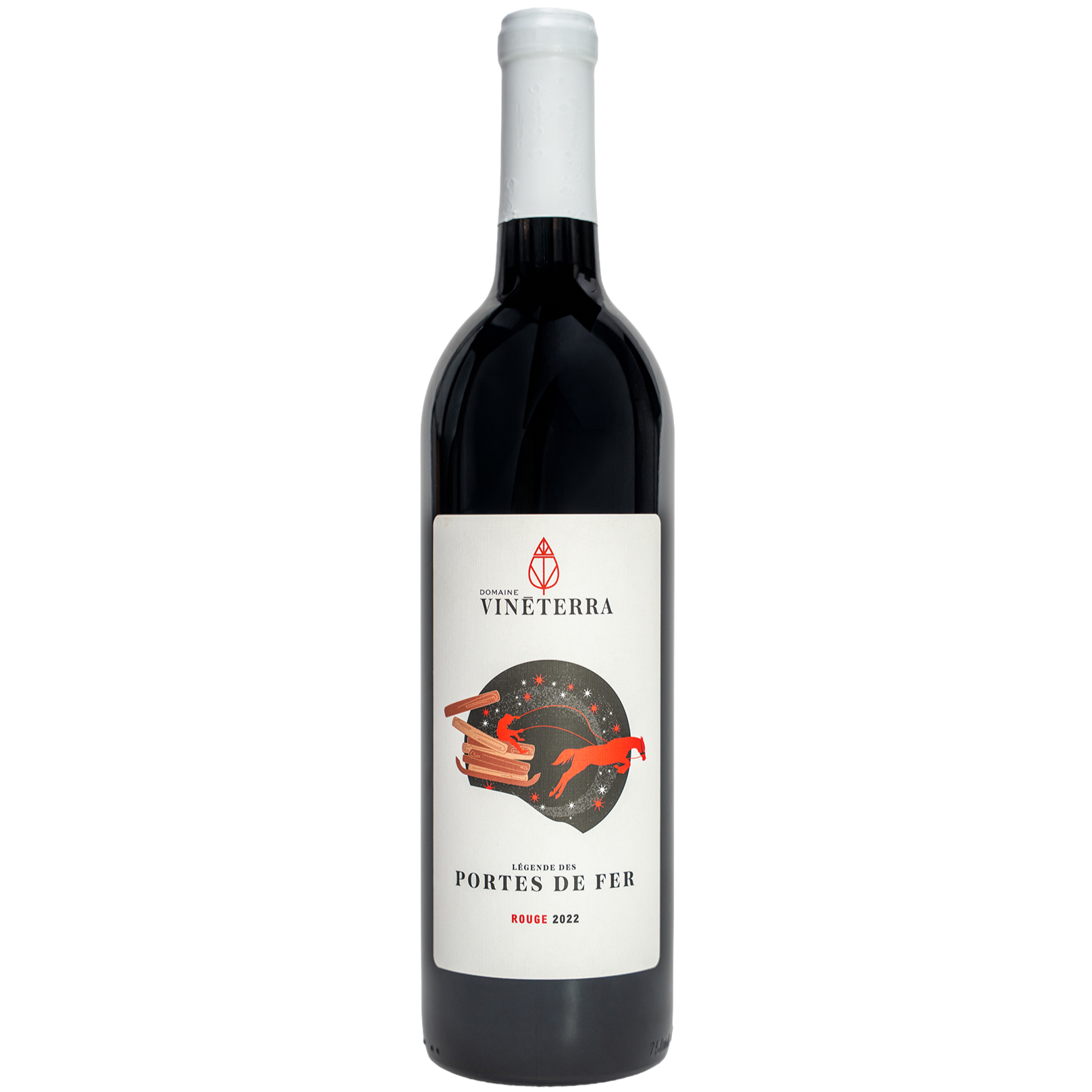Bouteille porte de fer rouge vin