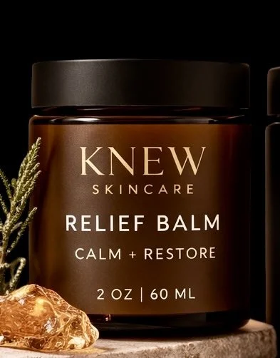 KNEW Skincare Relief Balm for Dry Skin, Eczema, Muscle Aches & Joint Comfort