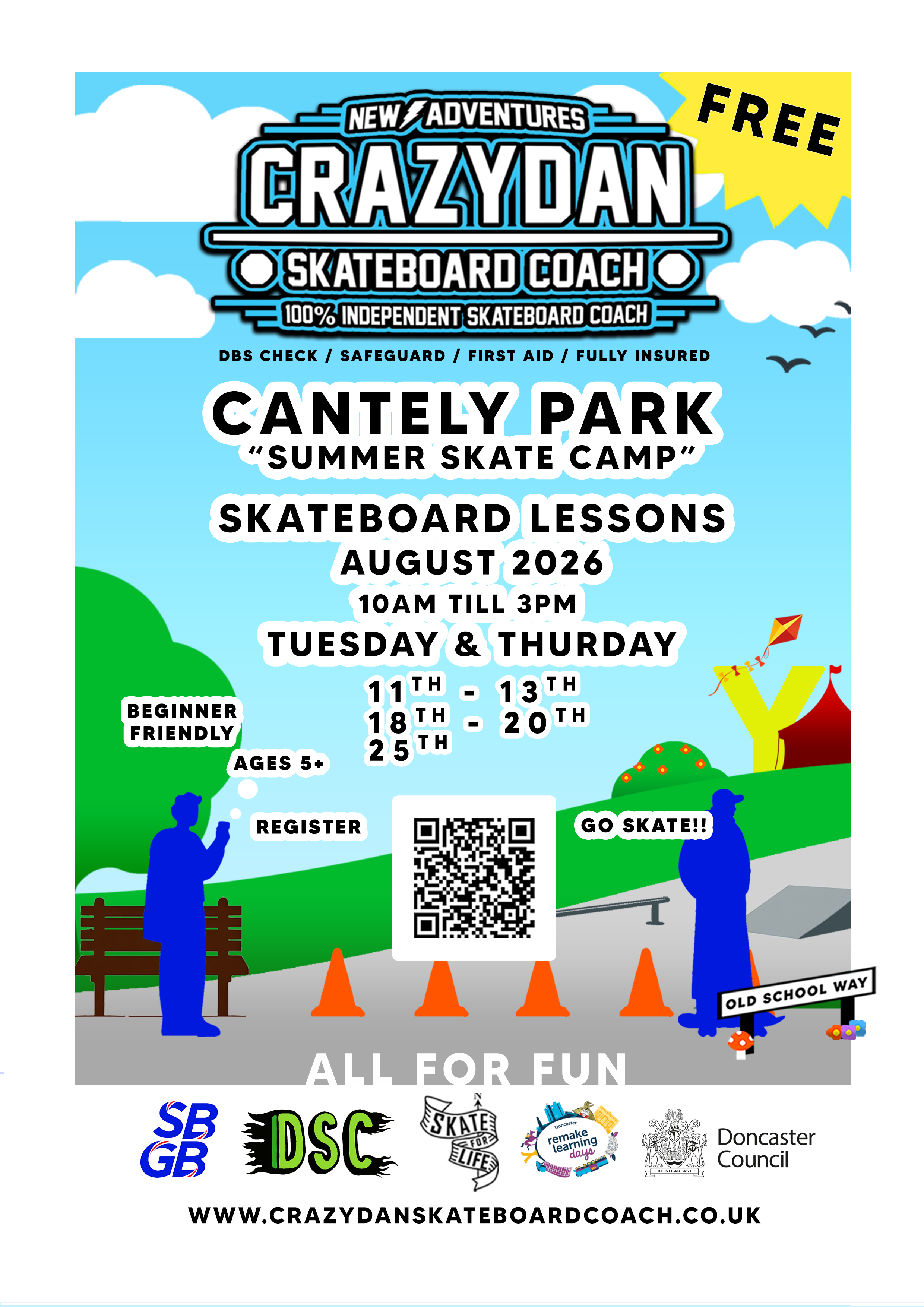 Cantley Park Summer Skateboarding Holiday Camp