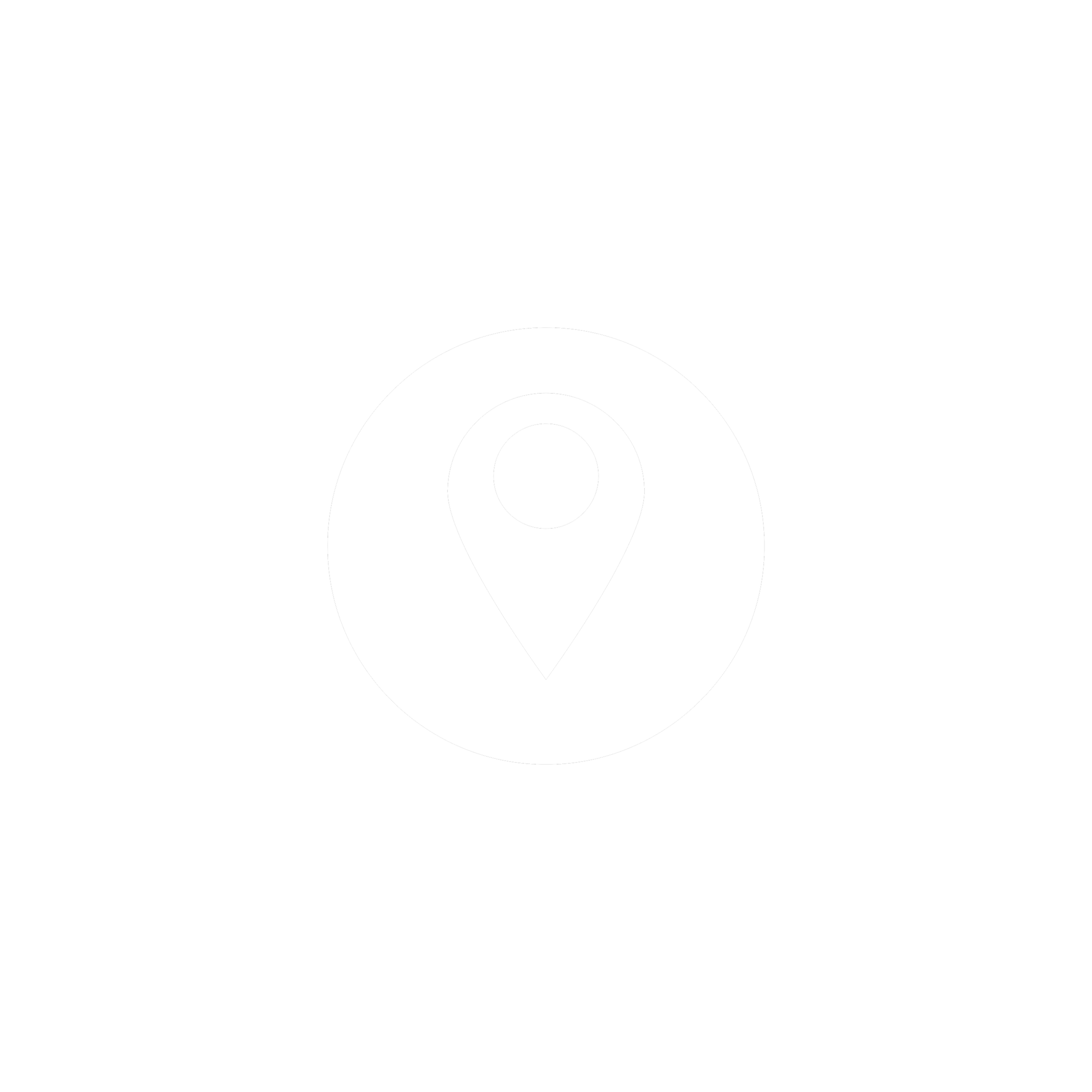 Black background with a white target icon in the center.