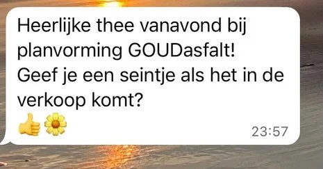 Thee proeverij en je eigen thee samenstellen ? Kom langs! Elke laatste zondag van de maand op Goudasfalt. Zie https://www.natuurwijspraktijk.nl/kruidenwijsheid