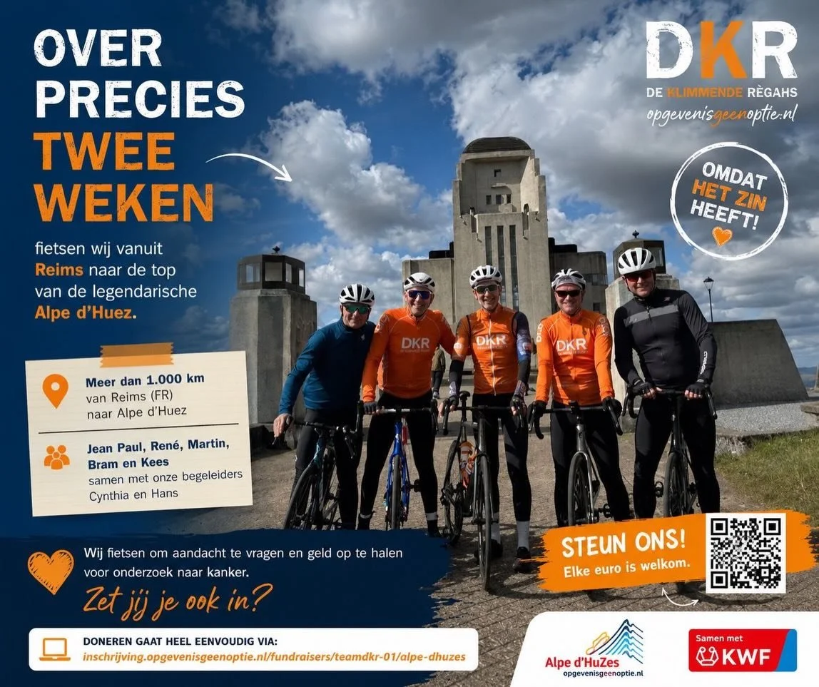 Ik steun DKR omdat kankeronderzoek belangrijk blijft &mdash; vandaag &eacute;n morgen.Elke bijdrage helpt mee aan betere behandelingen, meer kennis en nieuwe kansen voor pati&euml;nten.

Samen blijven we vooruitgaan.