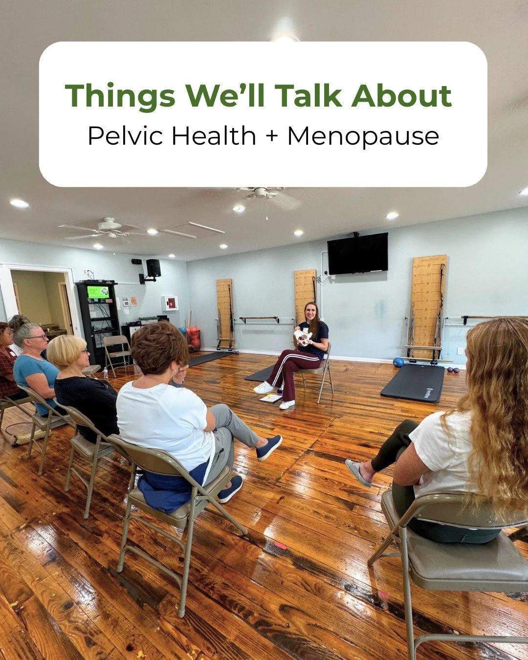 Happening this Friday 💚

Join Abbey, Doctor of Physical Therapy, for a supportive and informative workshop on pelvic health during menopause.

Save your spot using the 🔗 in our bio!

#BalancedPilates #PelvicHealth #WomensHealth