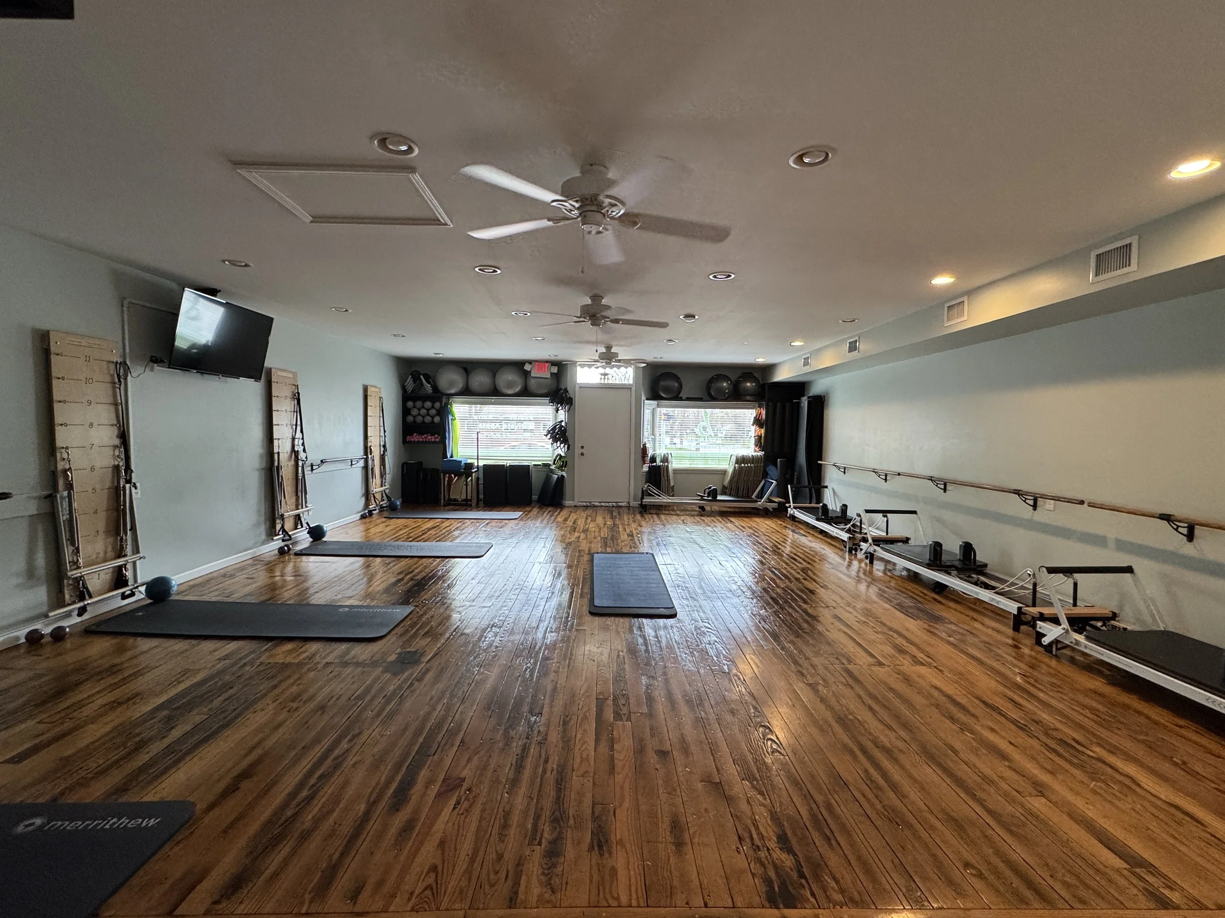 Pilates studio at Balanced Pilates and Wellness Boutique in Midland, Michigan