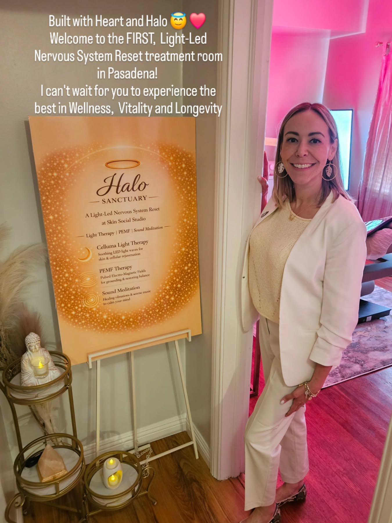 A New Chapter Begins ✨
After 23 years in skincare, I&rsquo;ve learned something powerful&hellip;
True glow starts from within

That&rsquo;s why I created Halo Sanctuary &mdash; a wellness space inside Skin Social Studio designed to support your vital