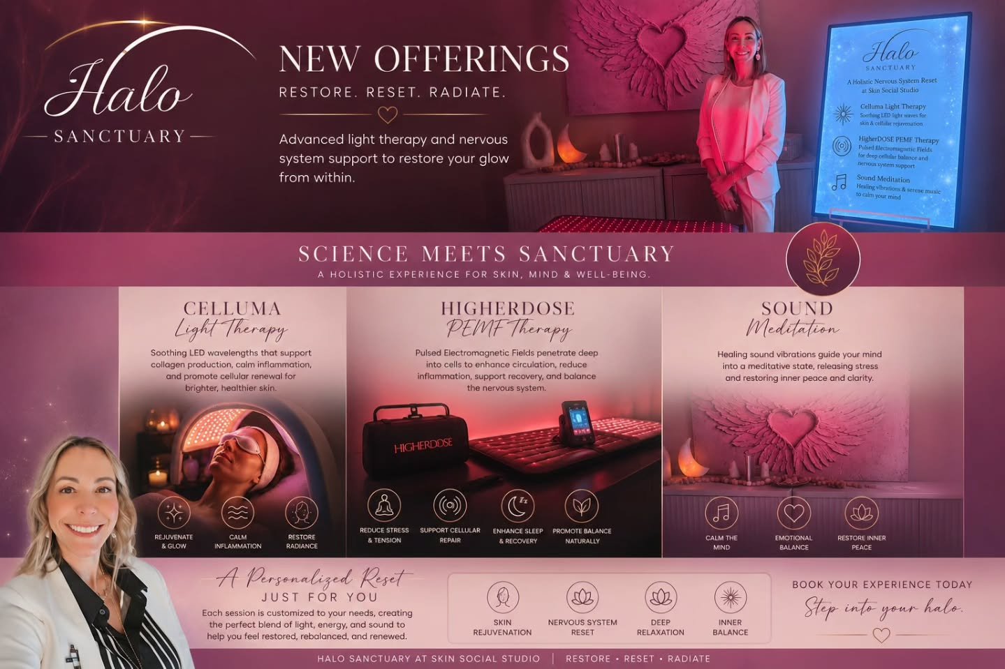 There&rsquo;s something really special happening inside Halo Sanctuary lately ✨

What started as a vision to create a beautiful treatment room has evolved into something so much deeper.

I&rsquo;ve spent years helping clients transform their skin, bu