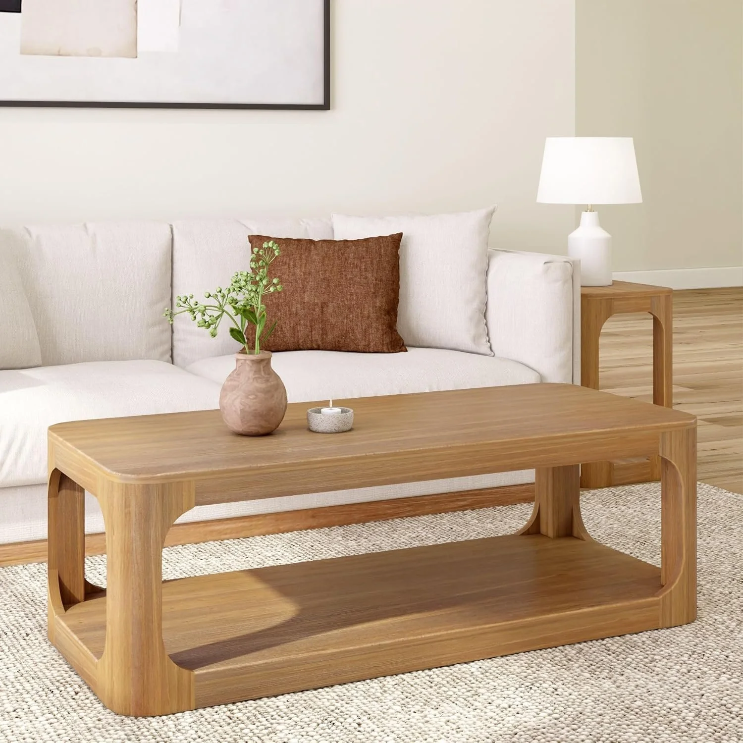 Modern 54 Inch Coffee Table