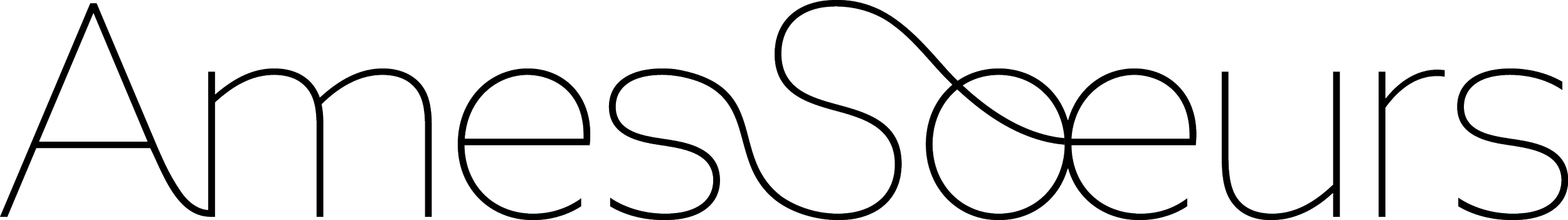 Une image avec le texte 'Amessieurs' en typographie minimaliste et épurée.