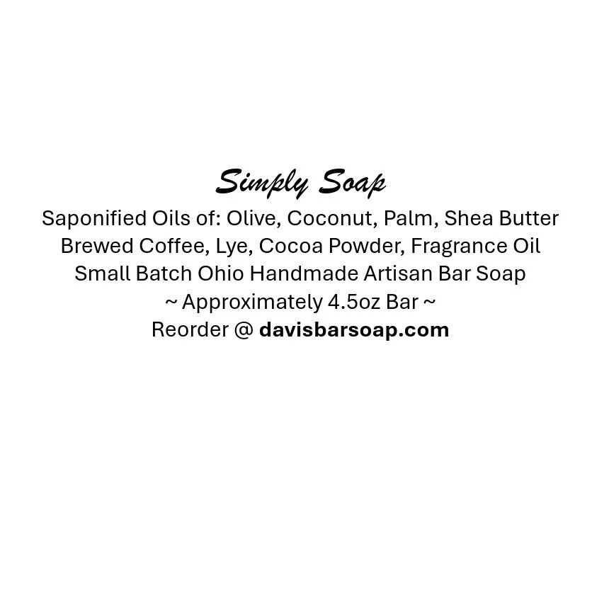 Coffee Bean Bar Soap for the whole body and the  whole family