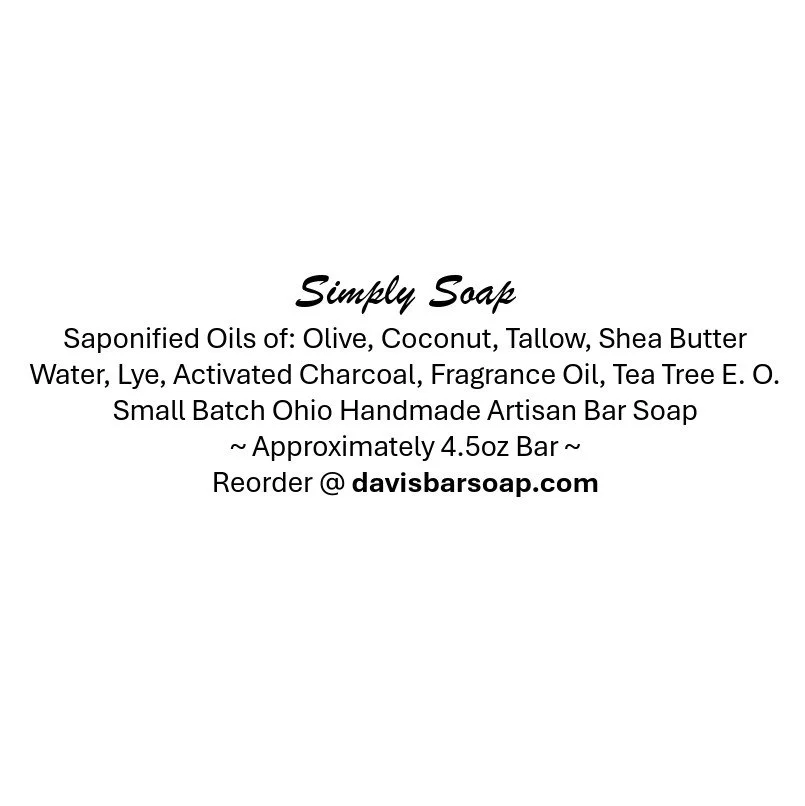 Tallow activated charcoal natural handmade soap