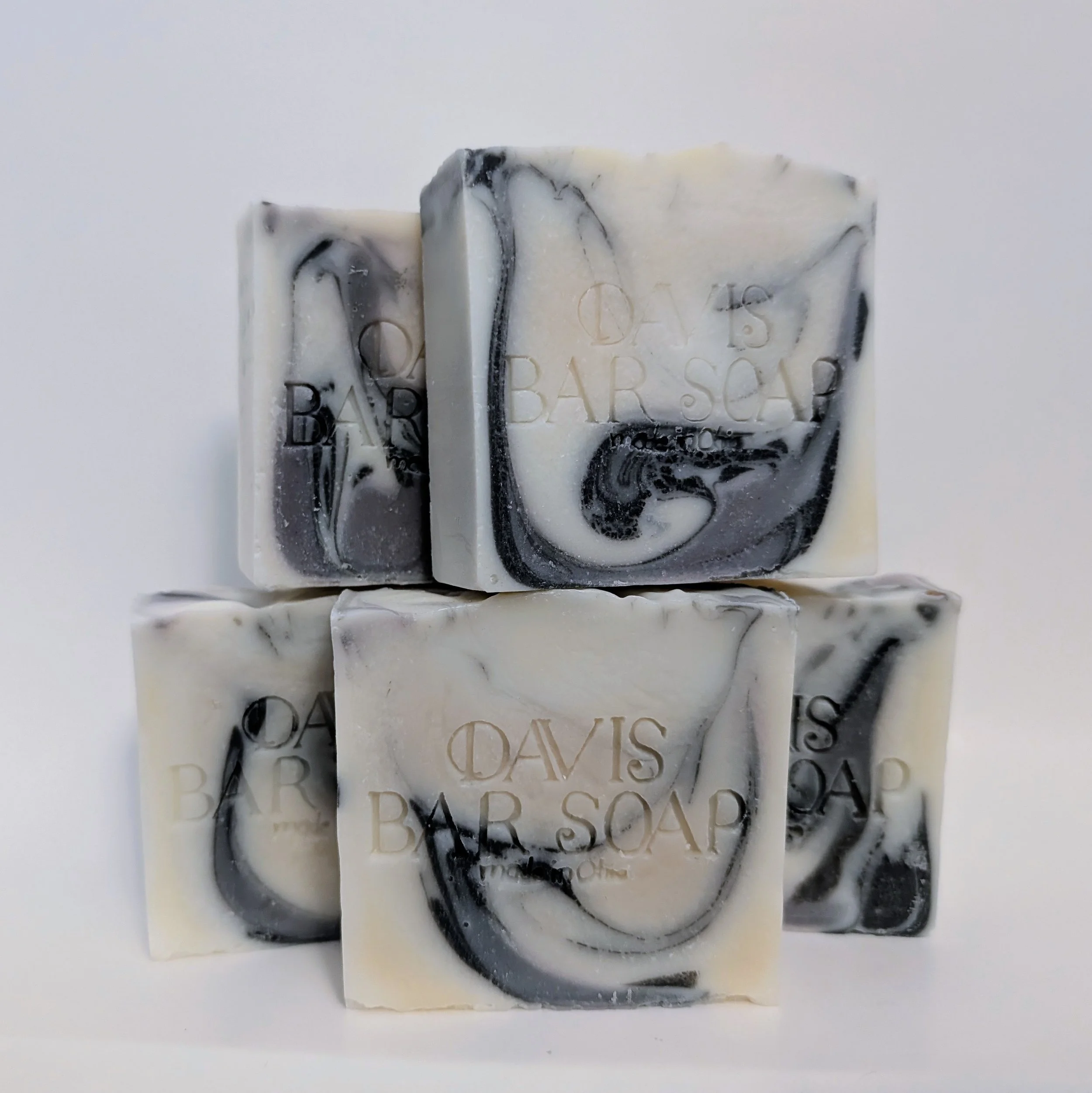 Lavender vanilla luxurious bar soap with olive oil, coconut oil, Shea butter, Palm oil. Enriched with charcoal powder and indigo root powder.