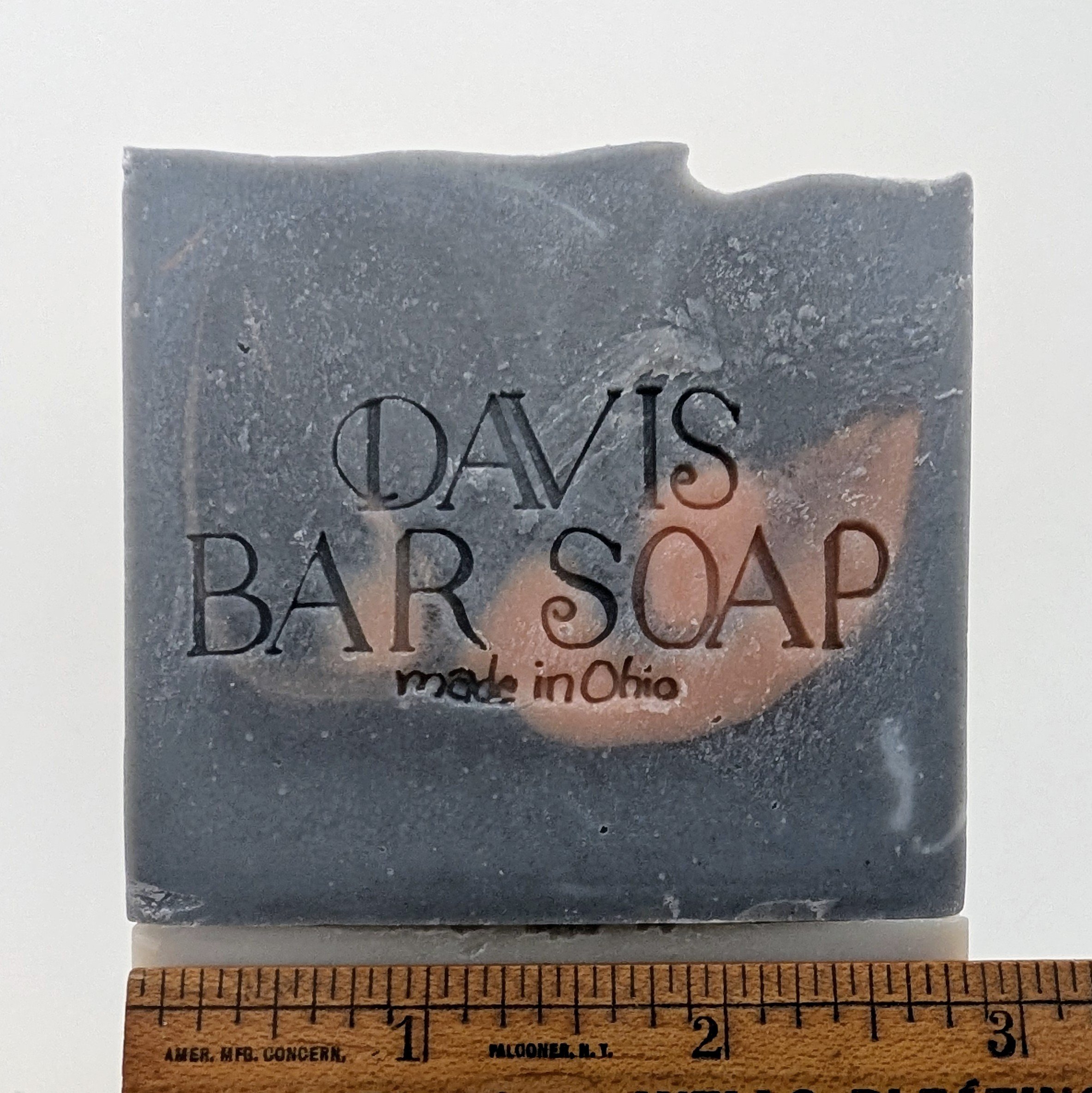 Black Cherry scented sensitive skin cleansing bar soap with activated charcoal and French pink clay