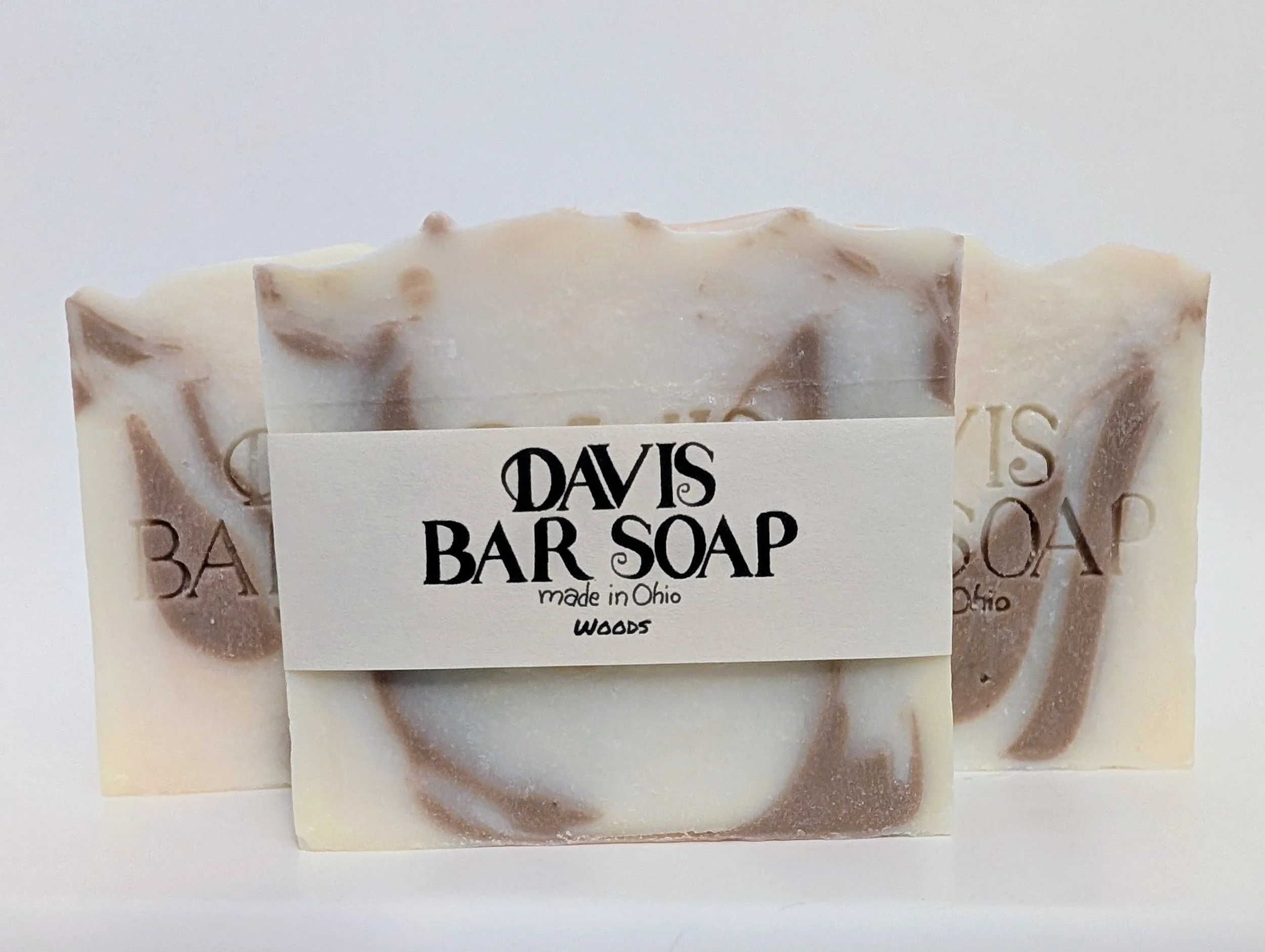 Woods Scented soap with rhassoul clay, sensitive skin, whole body