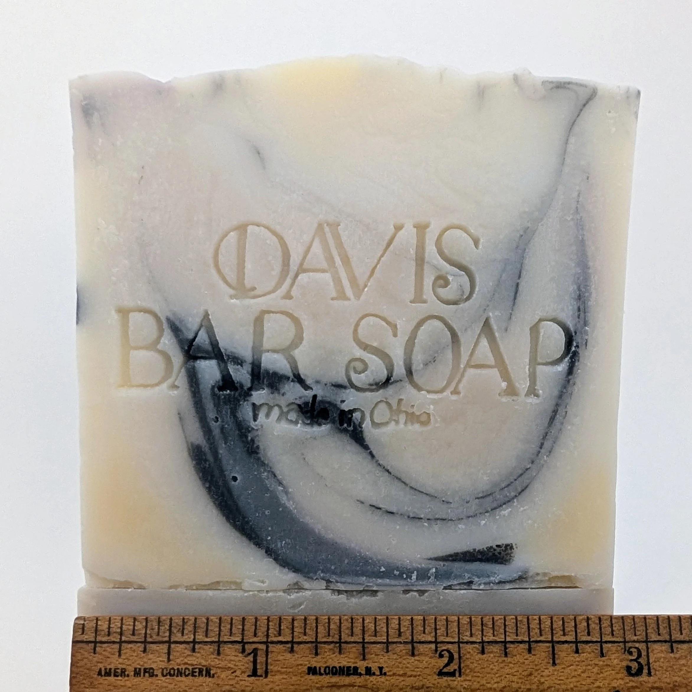 Lavender vanilla luxurious bar soap with olive oil, coconut oil, Shea butter, Palm oil. Enriched with charcoal powder and indigo root powder.