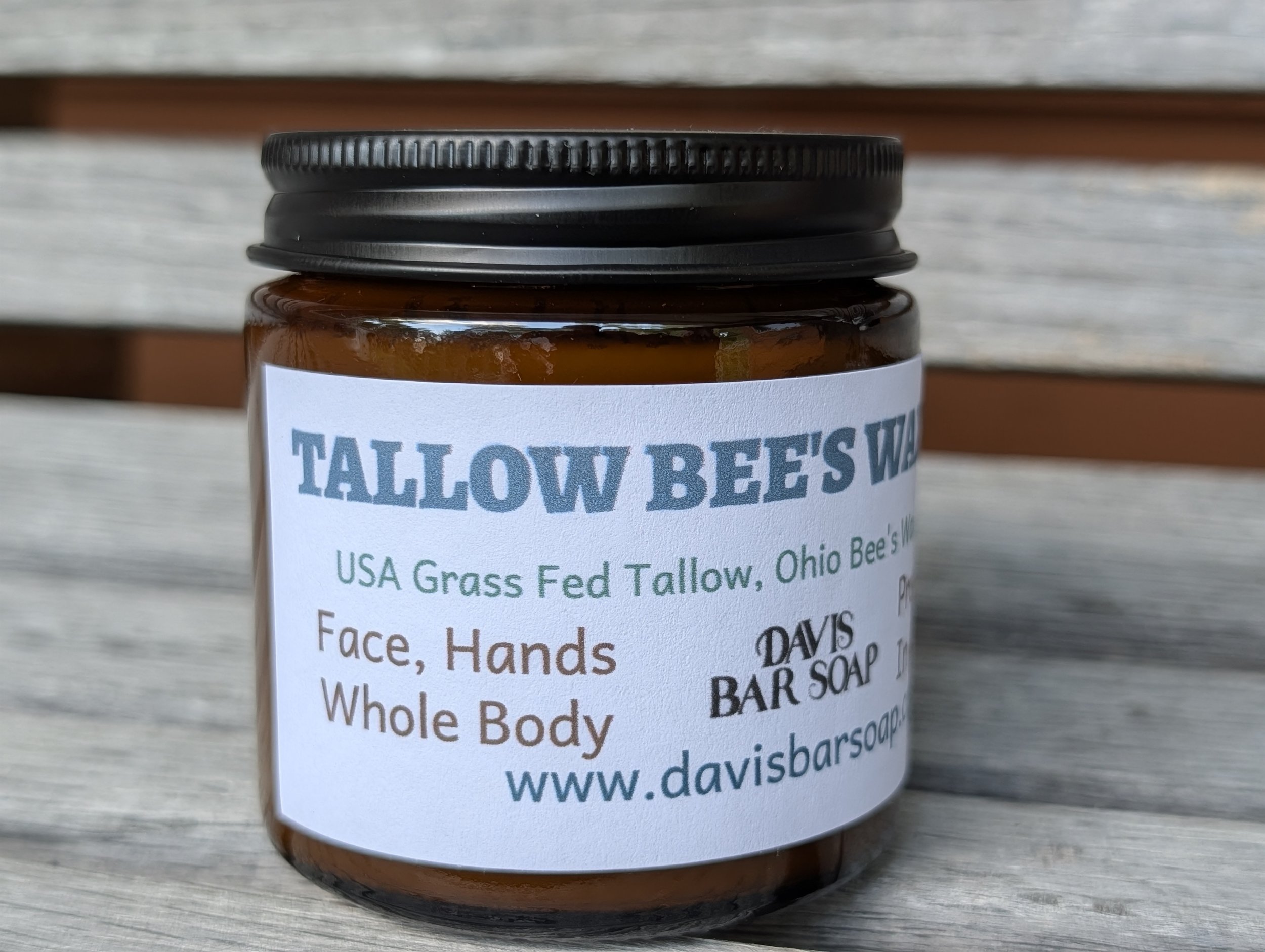 Tallow Bee's Wax Balm Unscented