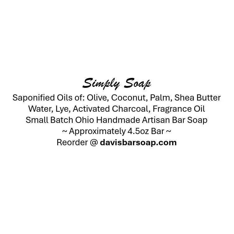 Tobacco Vanilla men's soap with activated charcoal cleansing power