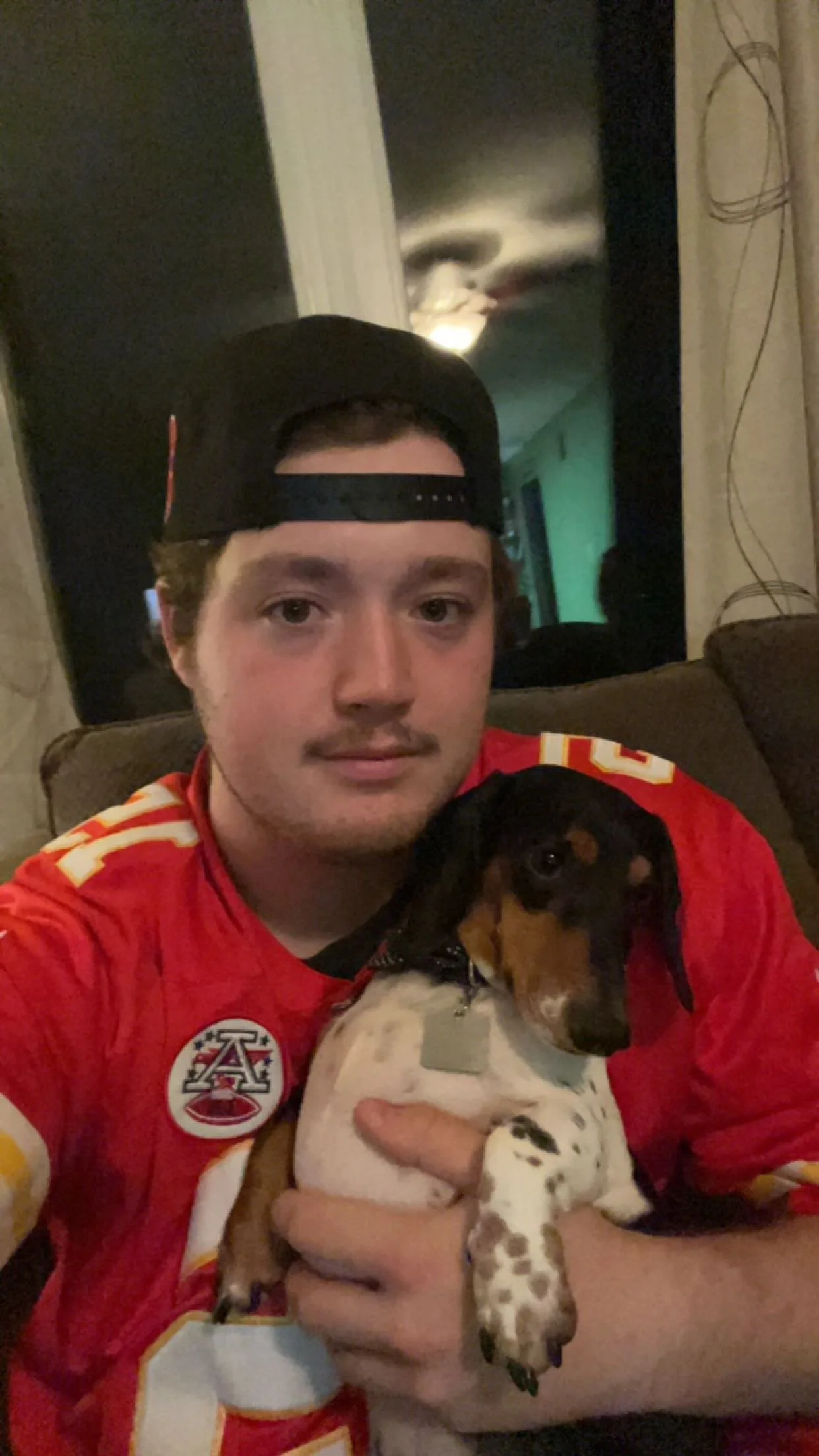 Image of guy and his dog