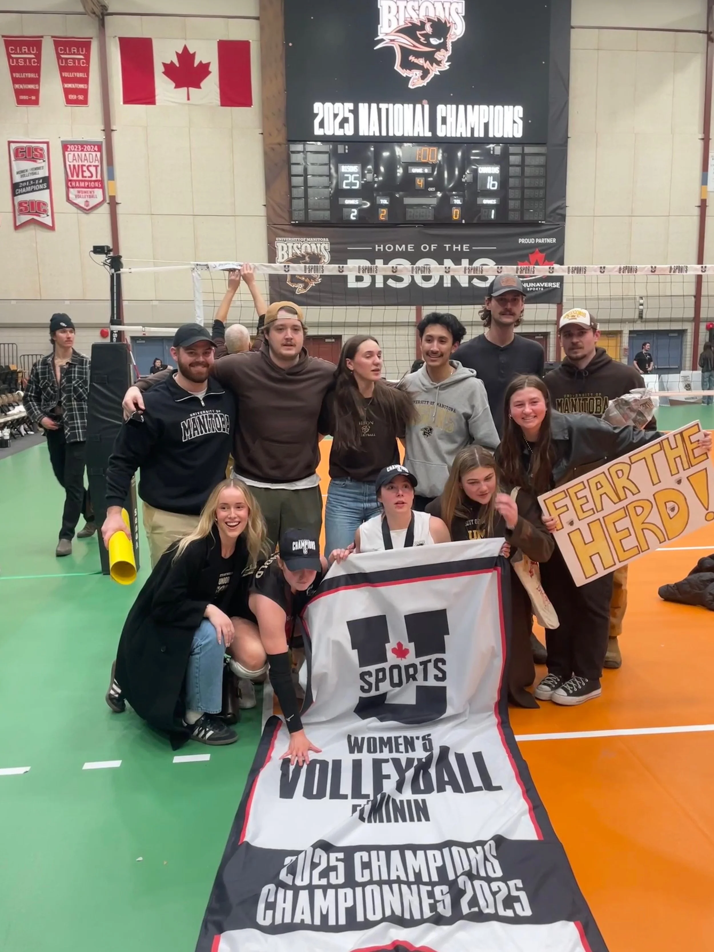 Friends at Volleyball game