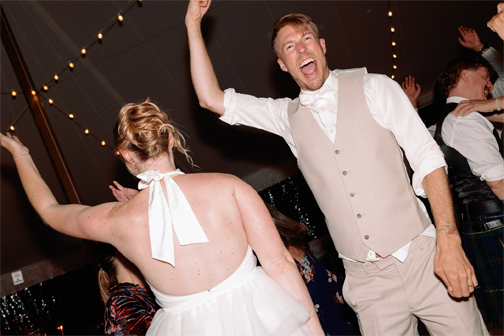 DJ Brian Morey packs wedding dance floors