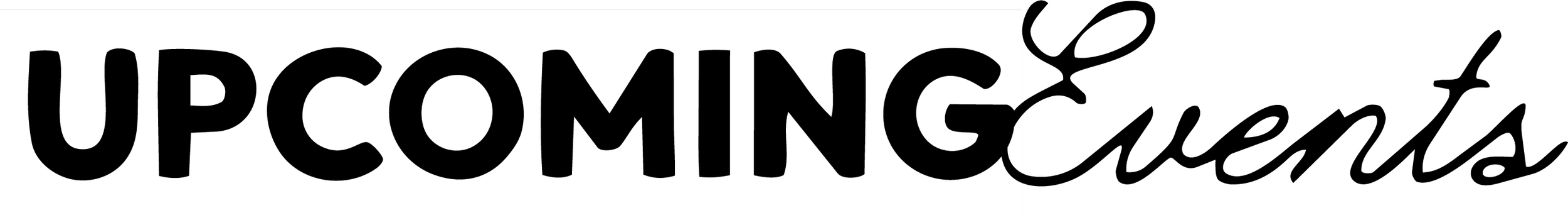 Text image reading 'UPCOMING' in bold black letters with a white background.