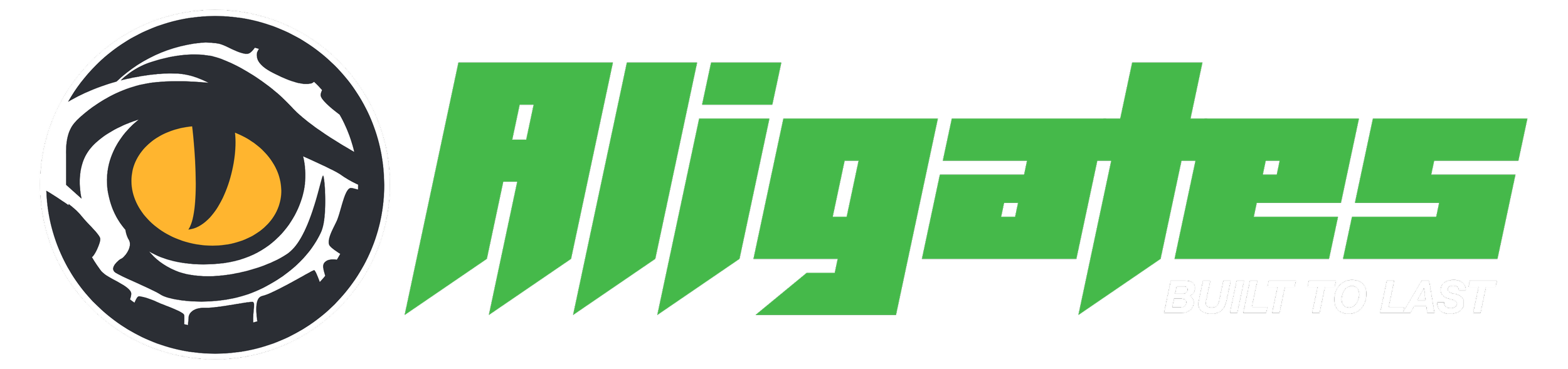 Hitec logo with a stylized eye in a black circle to the left and the words 'Hitec' in green and 'Built to Last' in white on a black background.