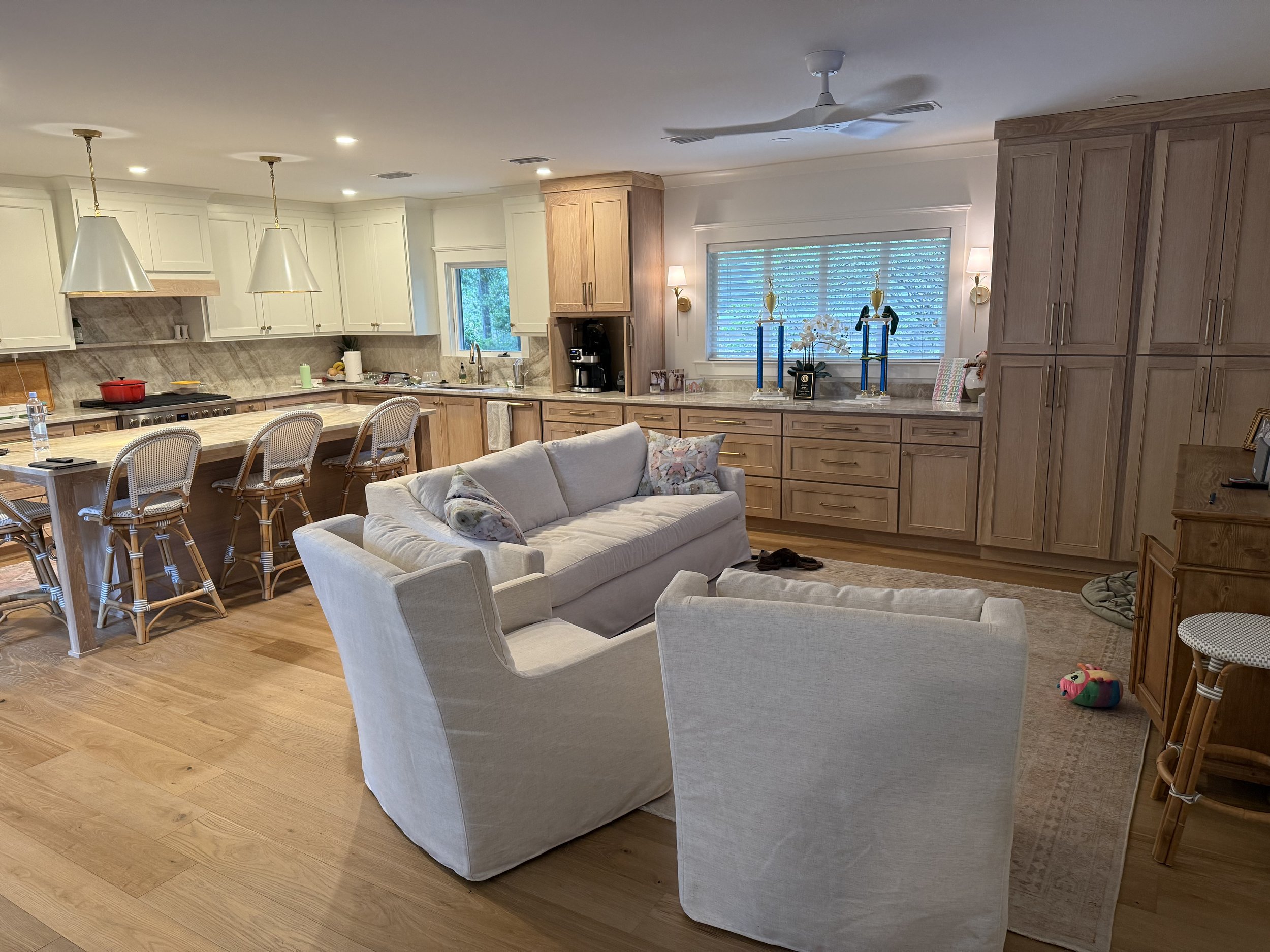 White Oak Cabinets and Floors