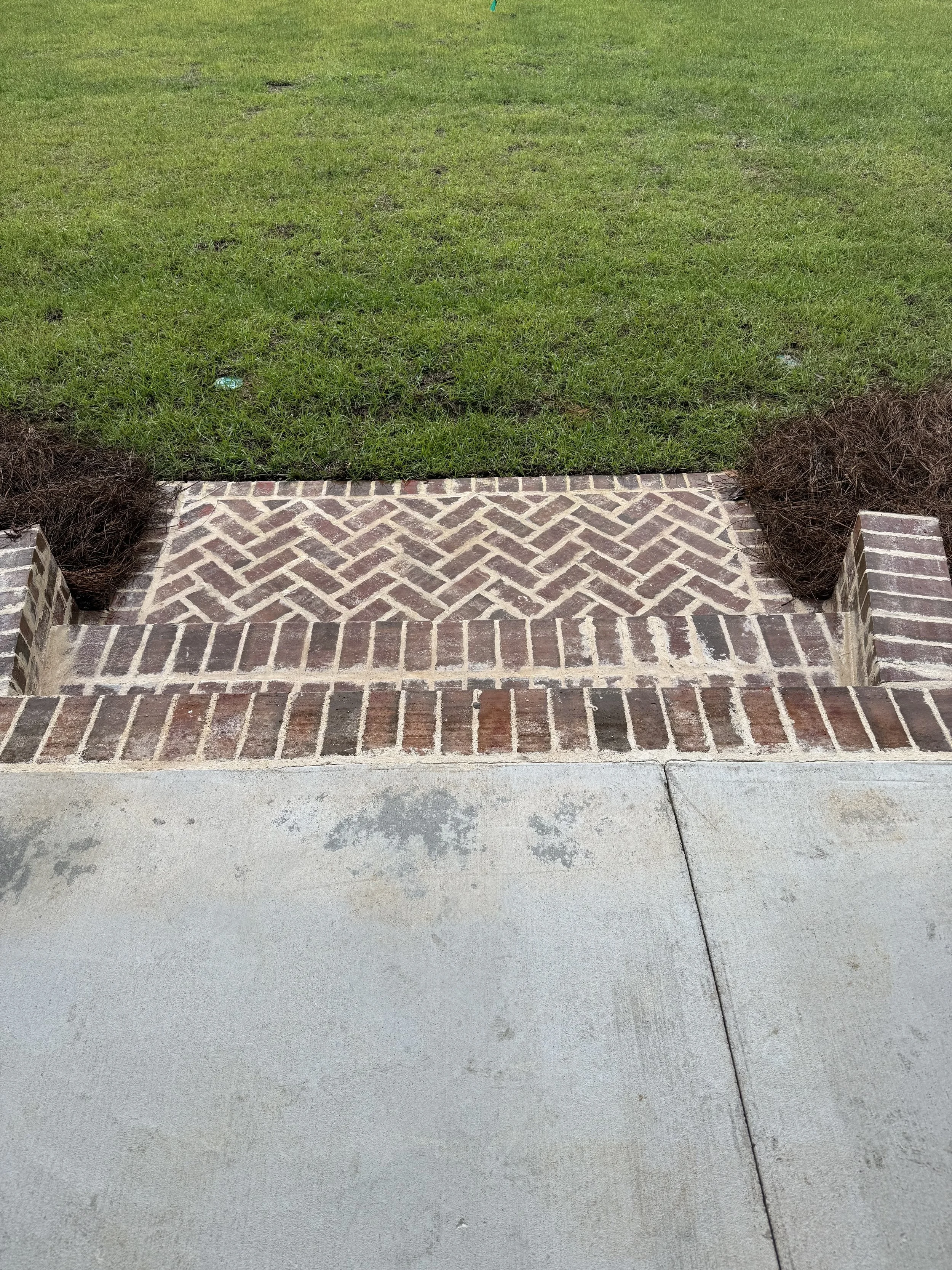 Herringbone Brick Entrance