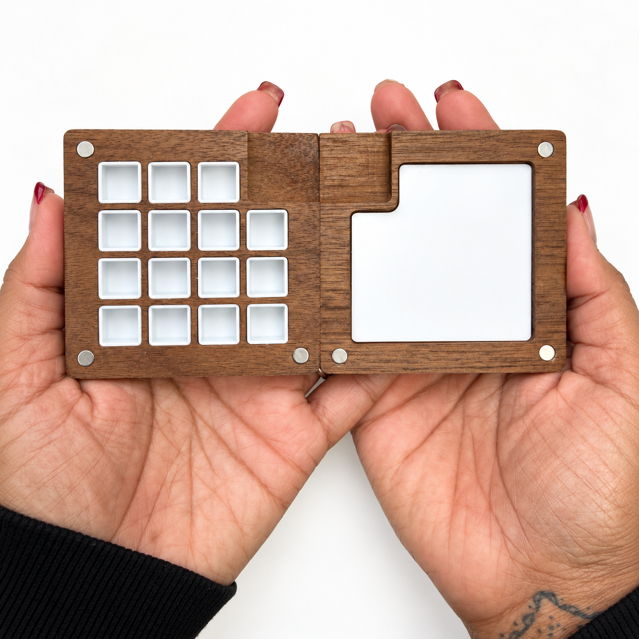 5. Tiny wooden watercolor palette with fifteen pans.png