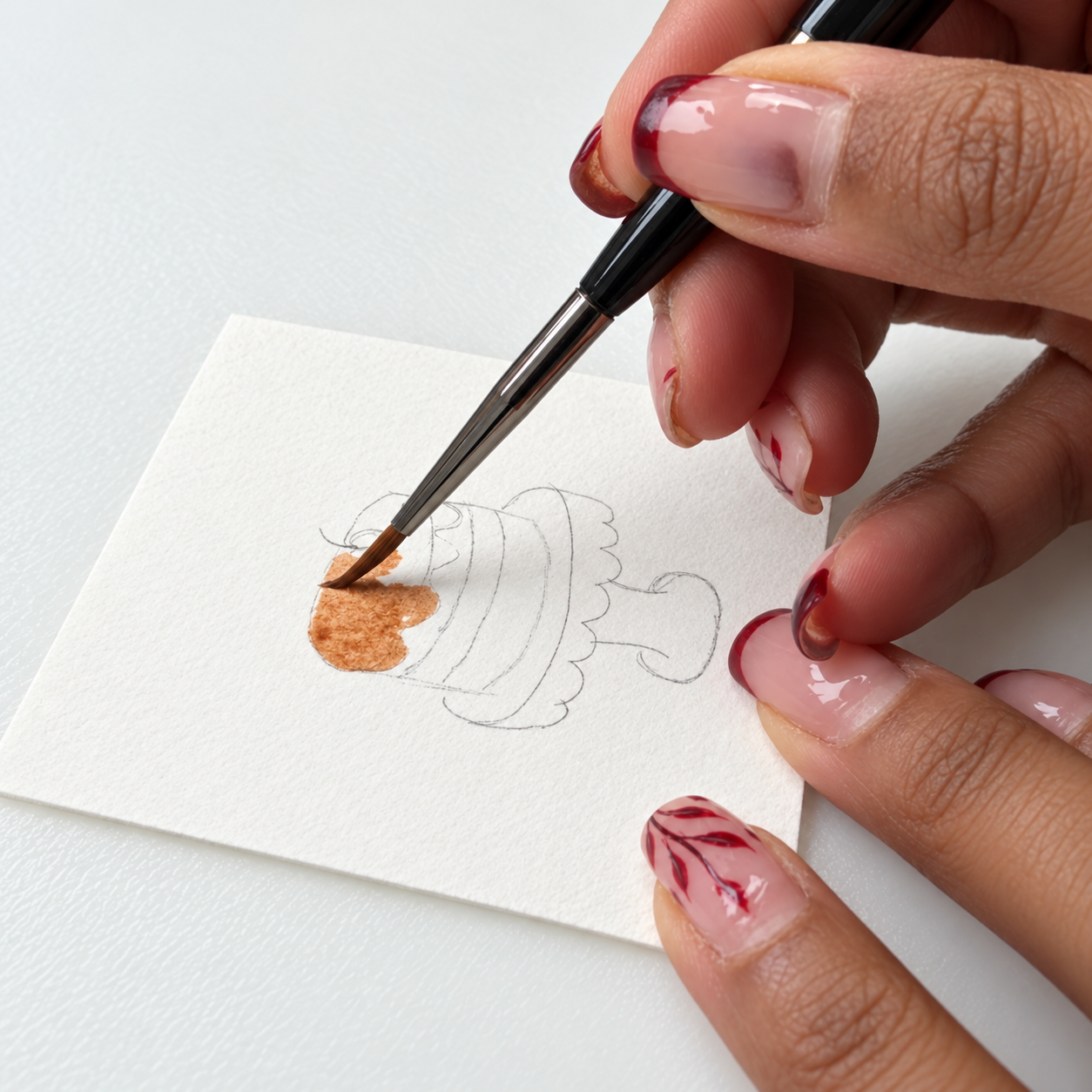 4. Travel brush in use on tiny painting.png