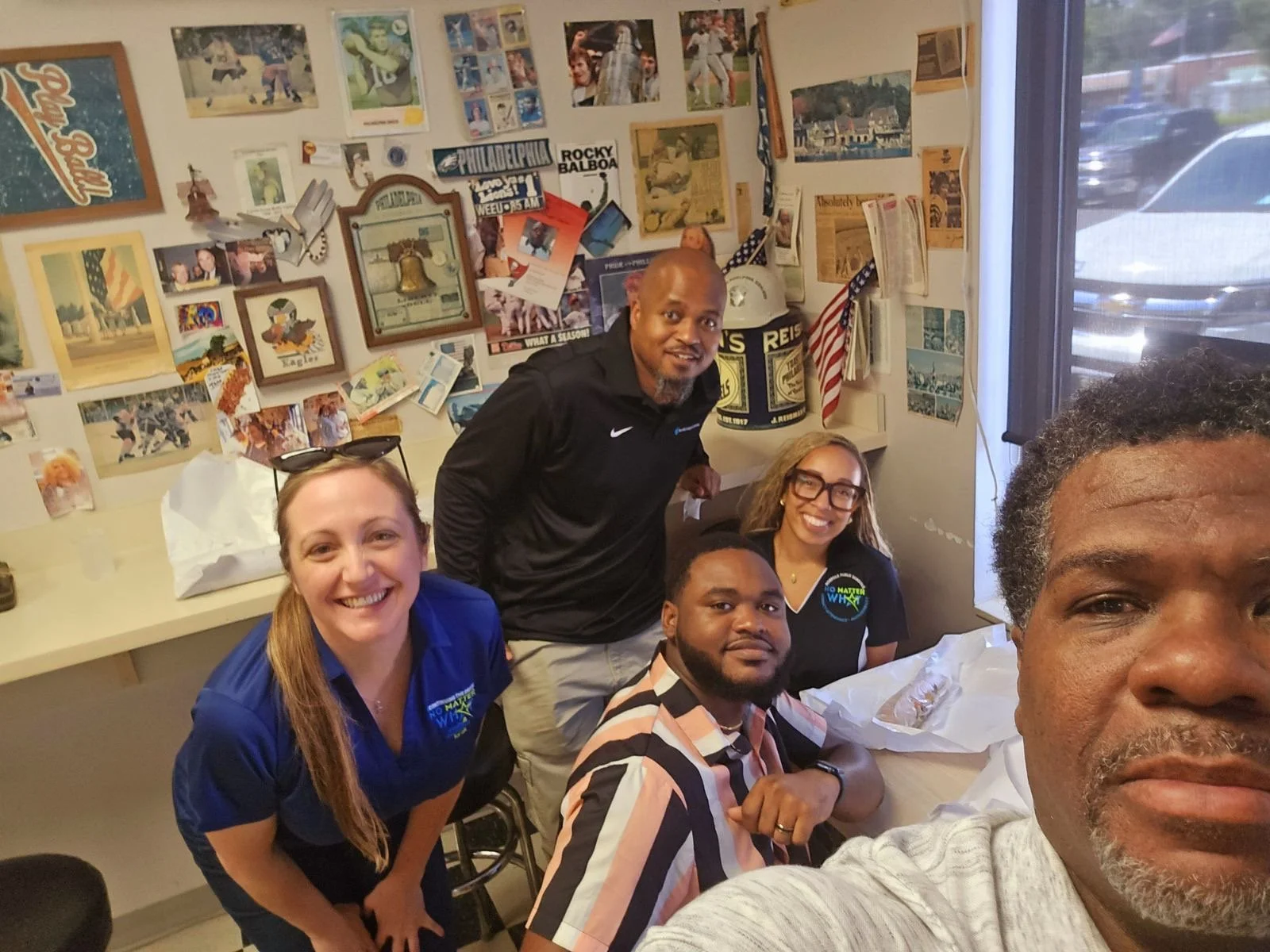 Lunch break with some of favorite team members