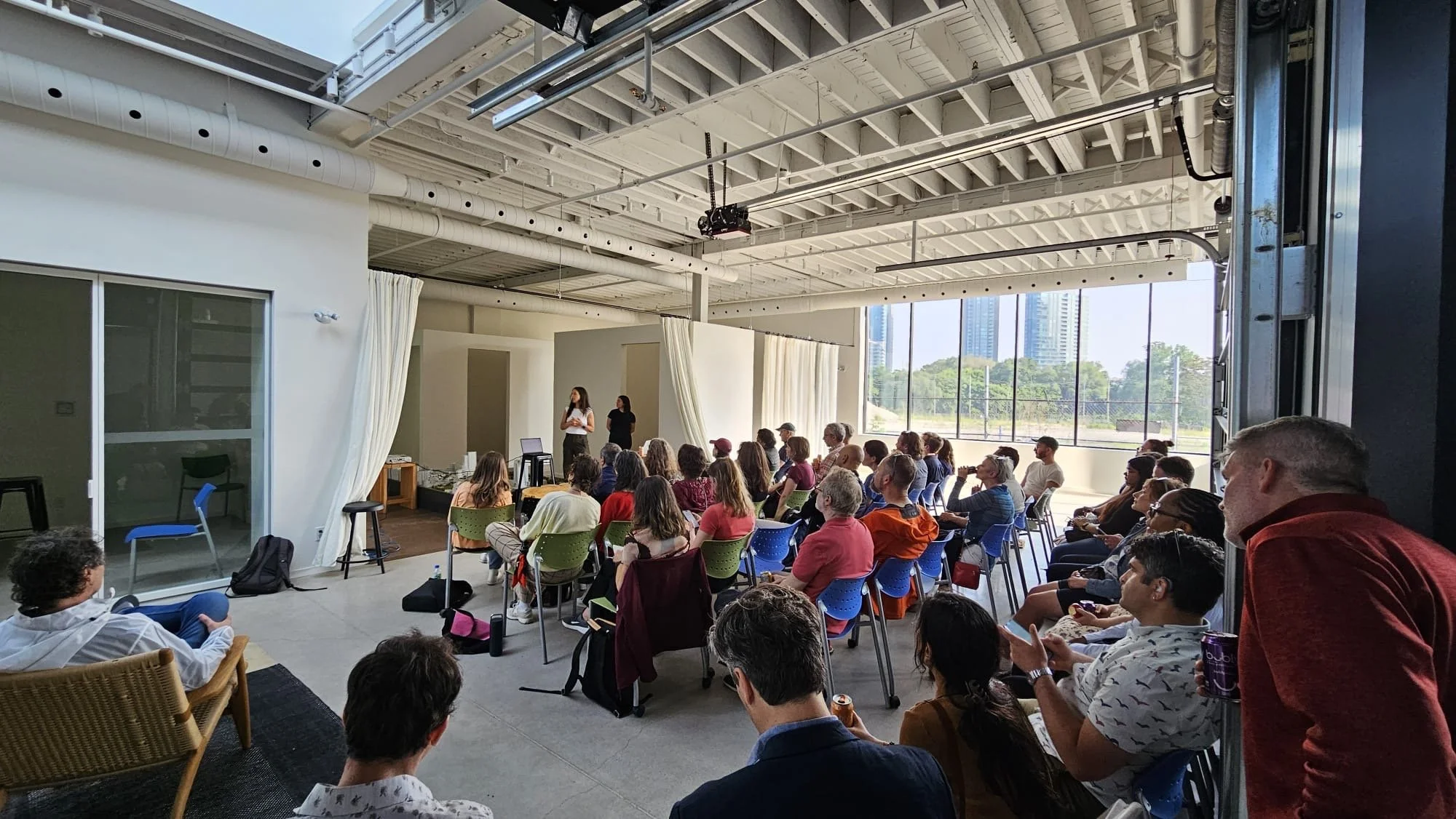 Oranssi technician working on a roof project