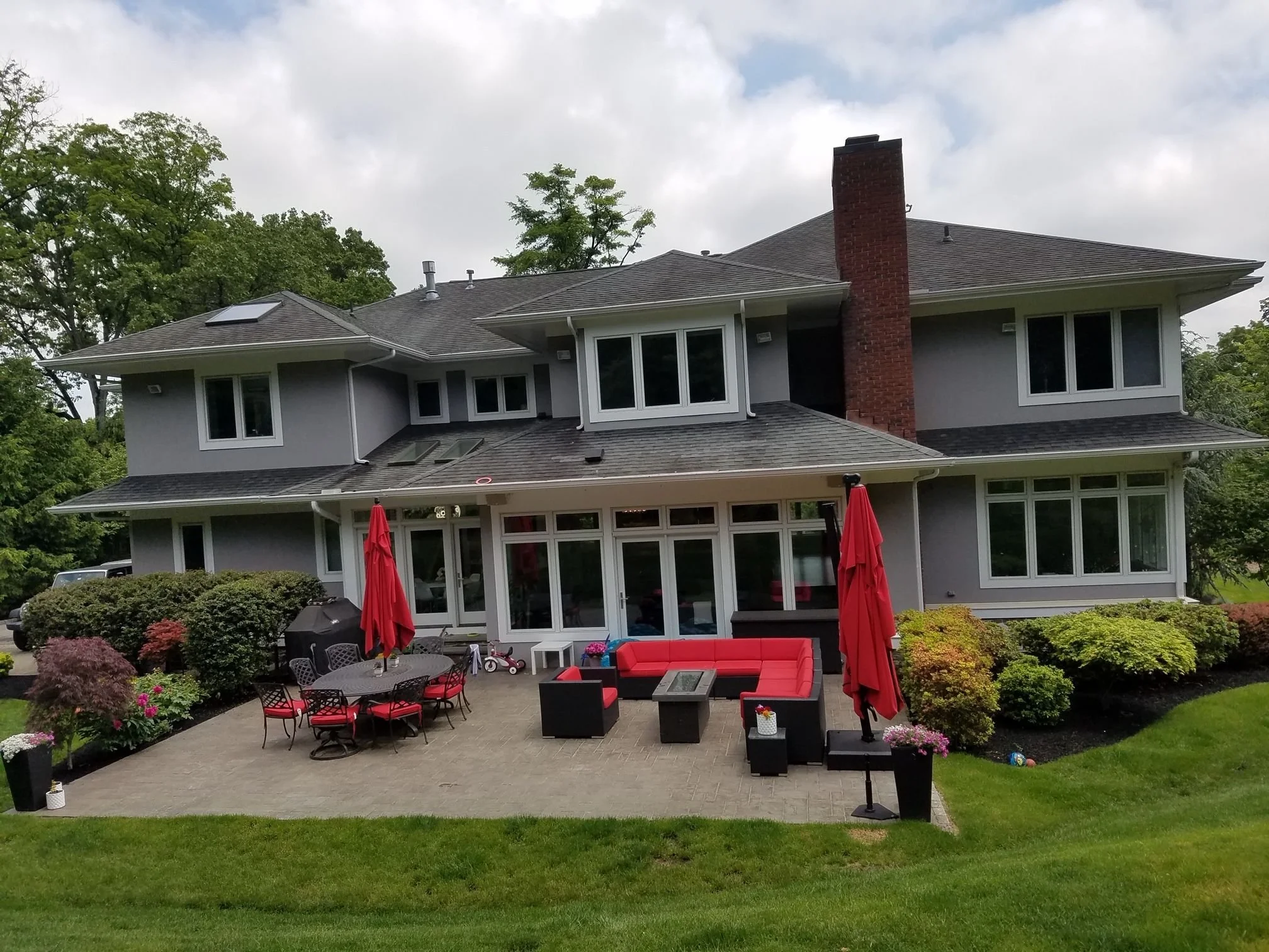 Day to Night: How Plantings and a Fire Pit Can Create a Beautiful Outdoor Space in Millburn, NJ