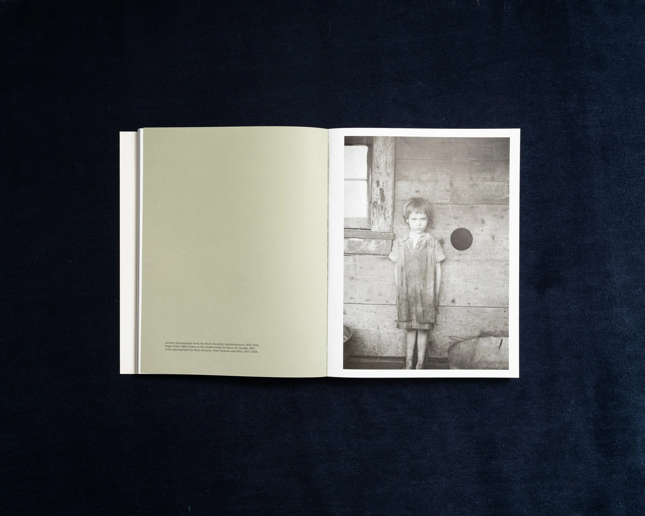 Archival portrait of a young child reproduced in Stacy Kranitz’s Ain’t No Grave Gonna Hold My Body Down